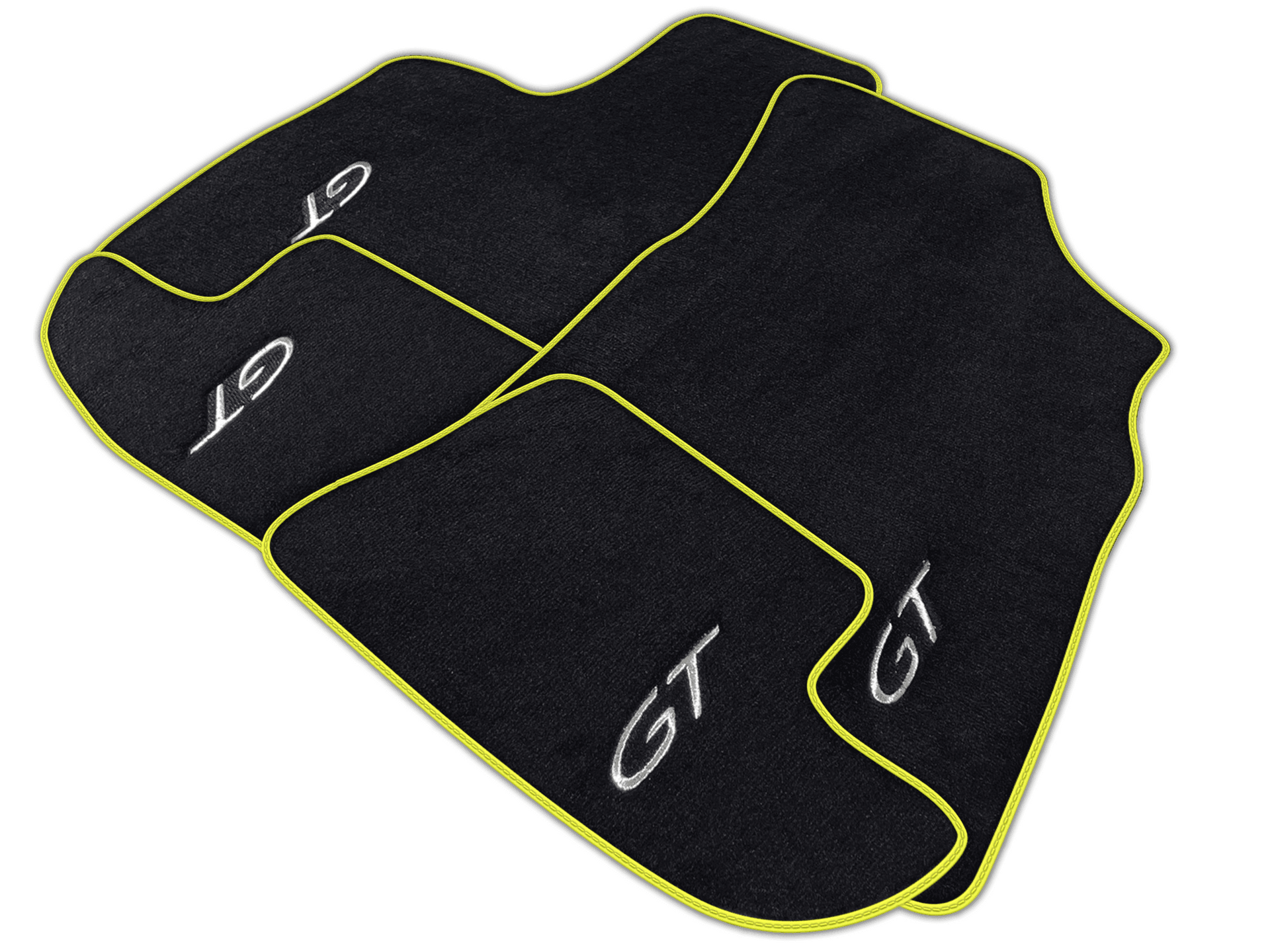 Black Floor Mats for Bentley Continental GT (2003-2011) | Various Trim Colors