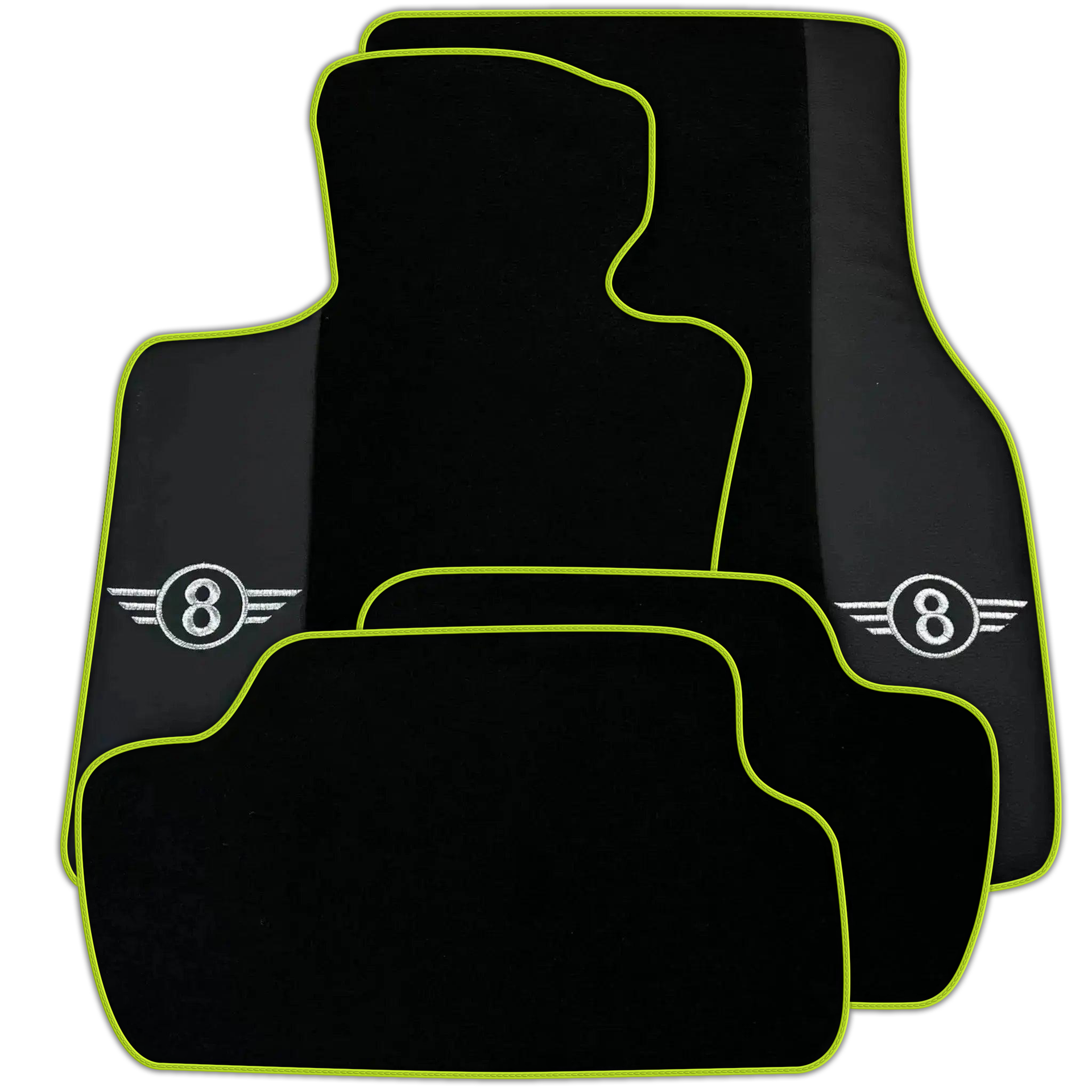 Black Floor Mats for Mini Cooper / One R50 (2001-2007) Various Trim Colors