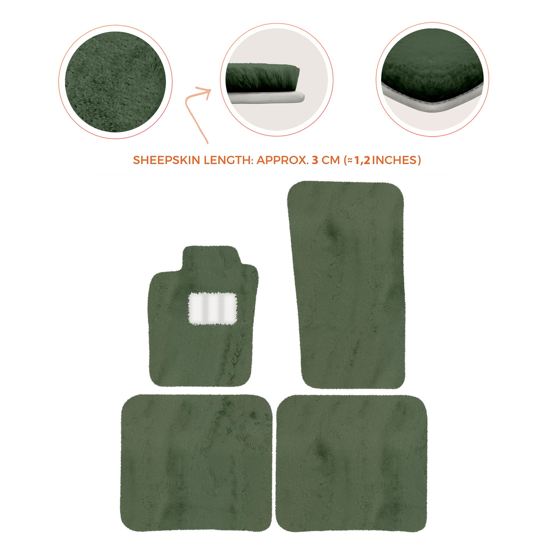 Premium Sheepskin Floor Mats for Bentley Bentayga (2015-2023)