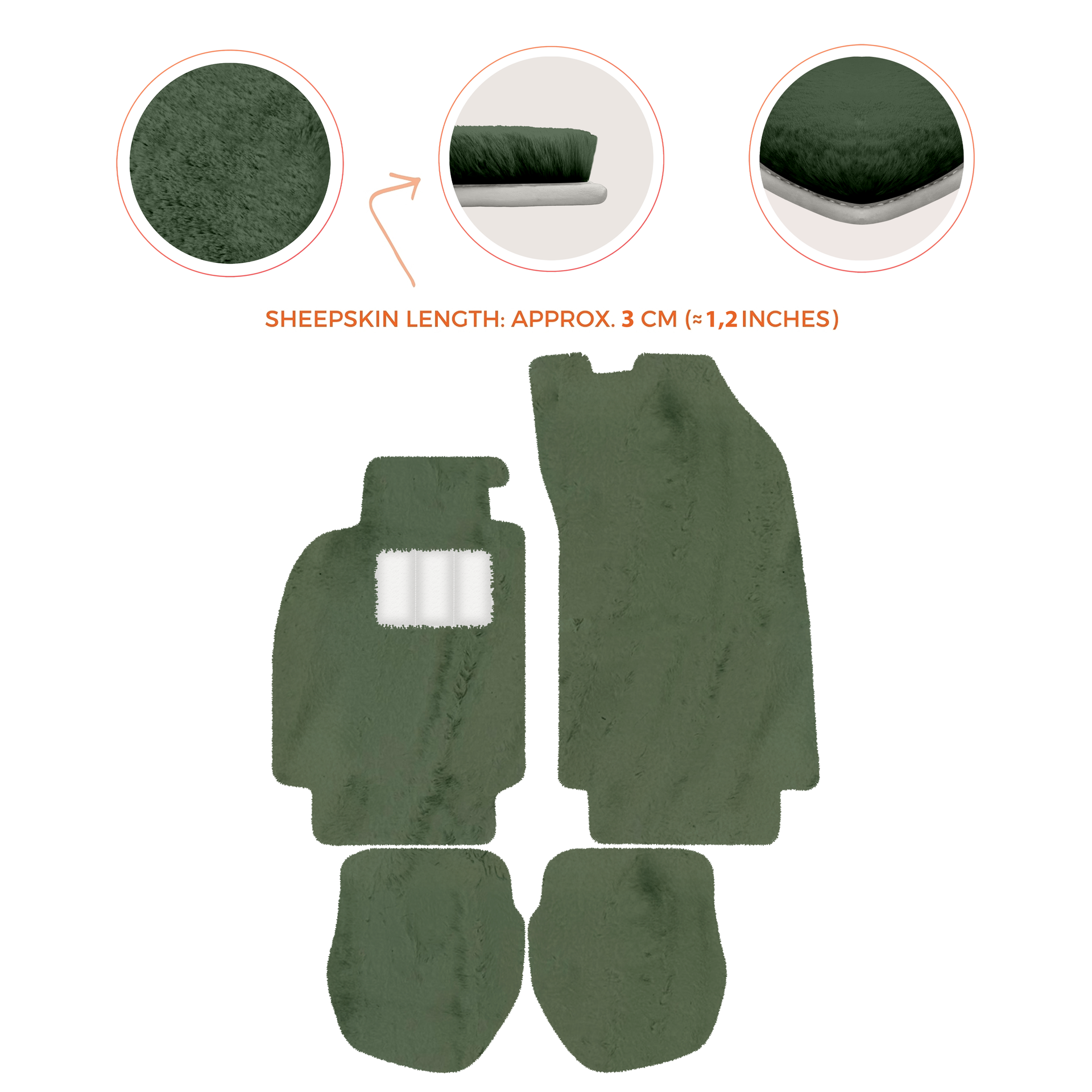 Customizable Leather Floor Mats with Hex Pattern for Porsche 964 (1989-1994) - AutoWin