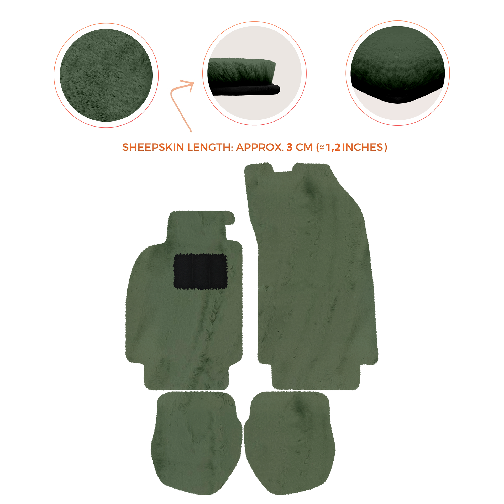 Customizable Leather Floor Mats with Hex Pattern for Porsche 964 (1989-1994) - AutoWin