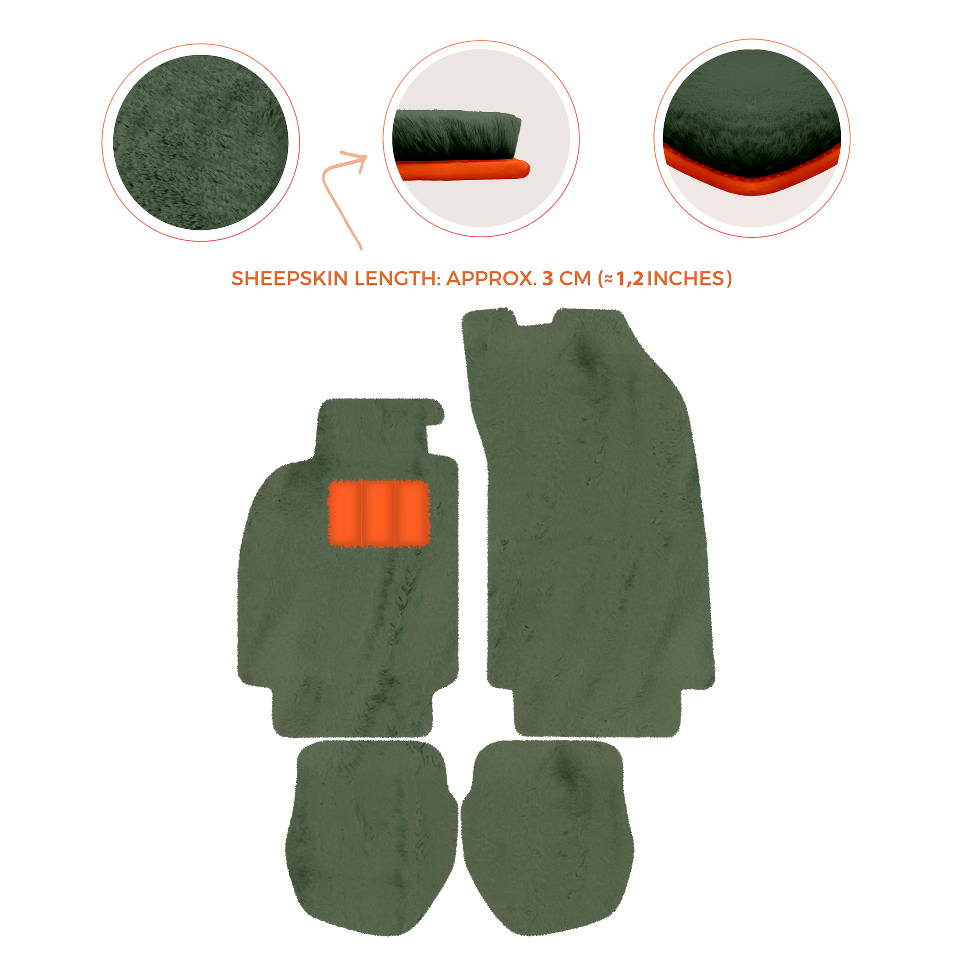 Customizable Leather Floor Mats with Hex Pattern for Porsche 964 (1989-1994) - AutoWin