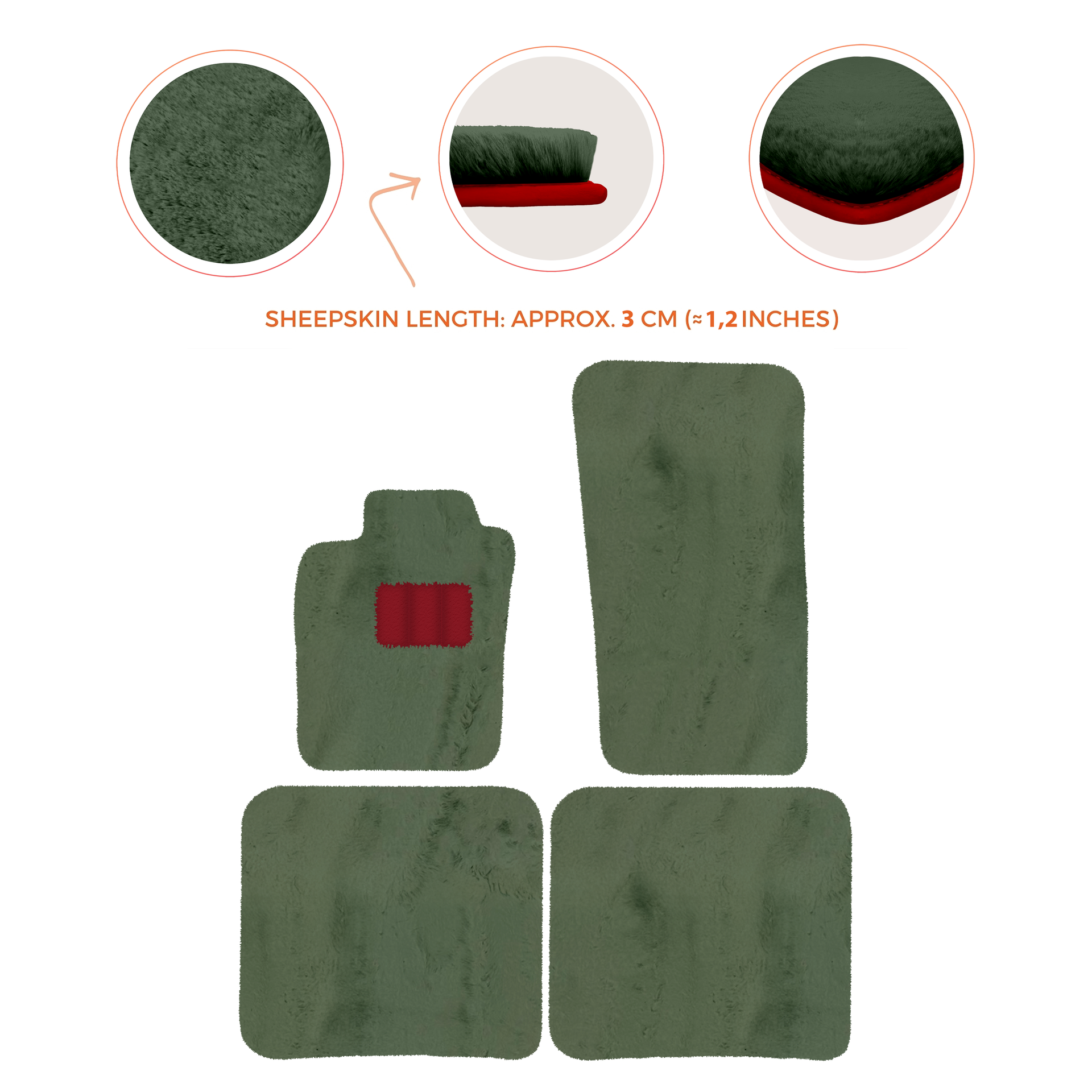 Premium Sheepskin Floor Mats for Bentley Bentayga (2015-2023)