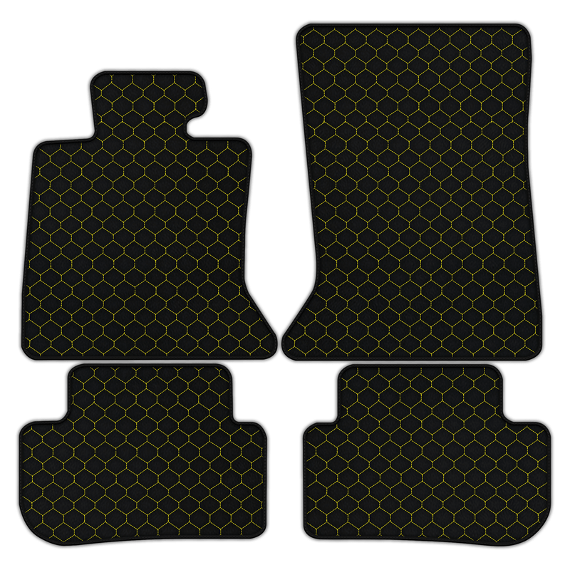 Customizable Leather Floor Mats with Hex Pattern for Rolls Royce Wraith (2013–2023)