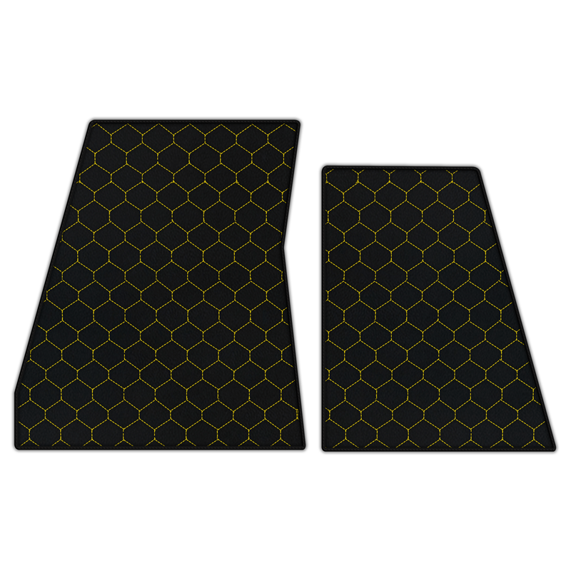 Customizable Leather Floor Mats with Hex Pattern for Ferrari F80 (2025–2026)