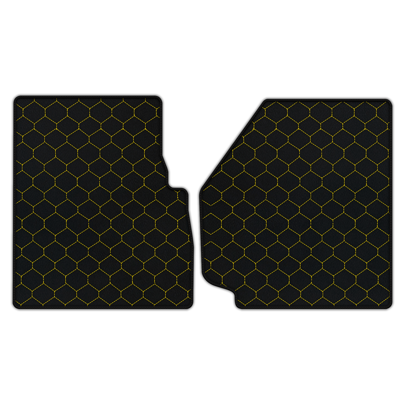 Customizable Leather Floor Mats with Hex Pattern for Land Rover Defender 90 (2007-2020)