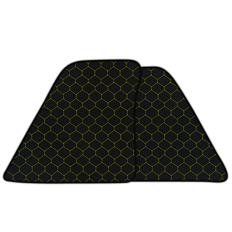 Dopasowane skórzane maty samochodowe z heksagonalnym wzorem dla Ferrari 296 GTS (2022-2025)