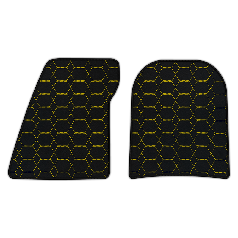 Customizable Leather Floor Mats with Hexagon Hex Pattern for Lotus Evija (2023-2024)