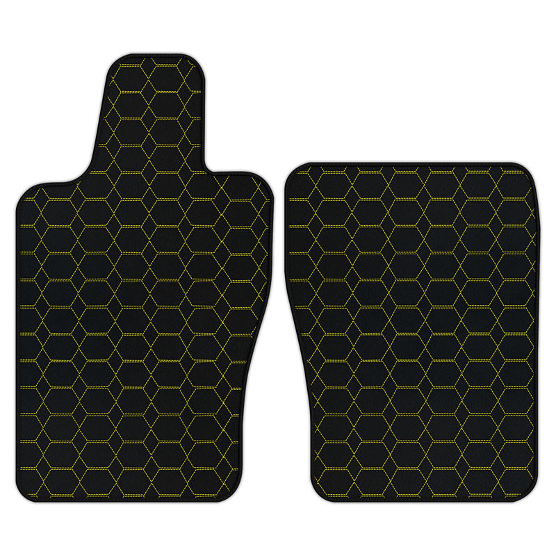 Customizable Leather Floor Mats with Hexagon Hex Pattern for Aston Martin Vantage Roadster (2020-2026)