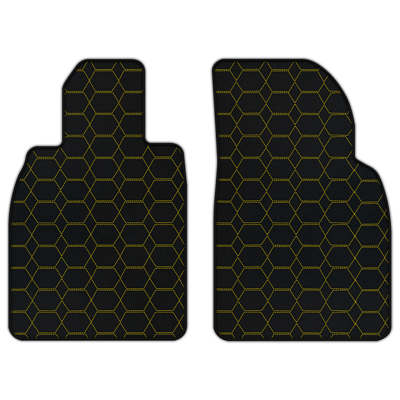 Customizable Leather Floor Mats with Hexagon Hex Pattern for Porsche 911 GT3 Touring (992) 2021–2026