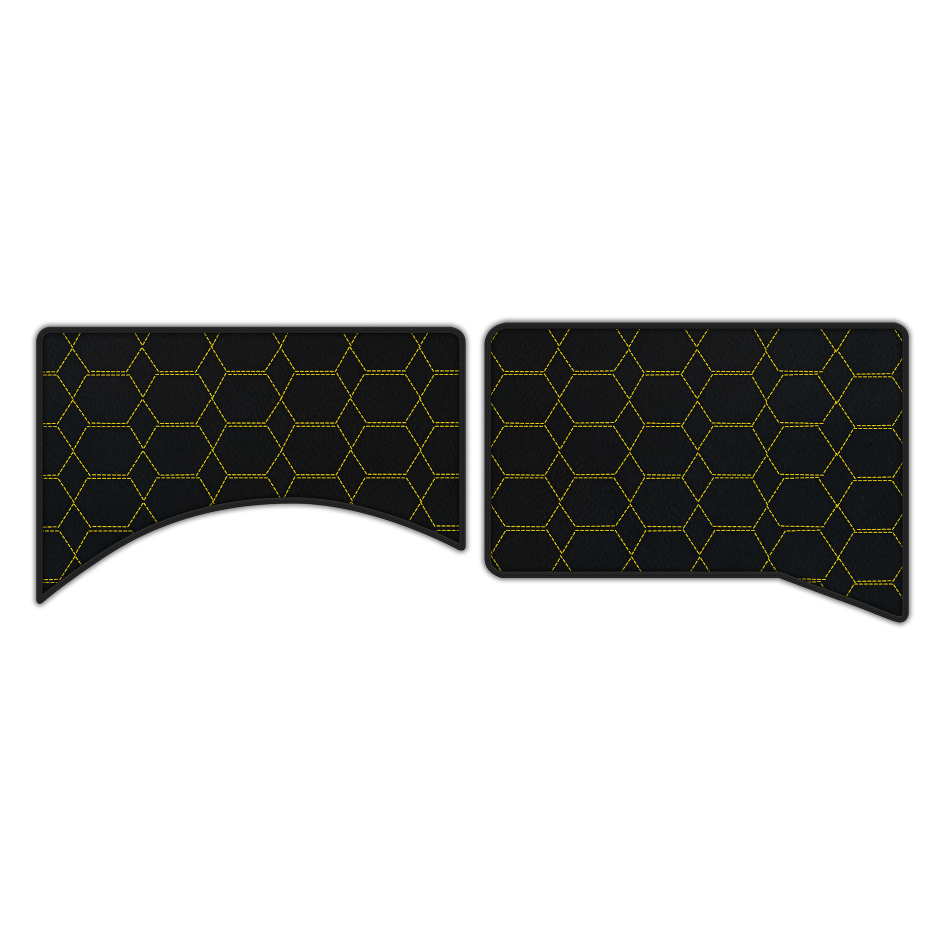 Customizable Leather Floor Mats for Ferrari Daytona SP3 - Hex Pattern