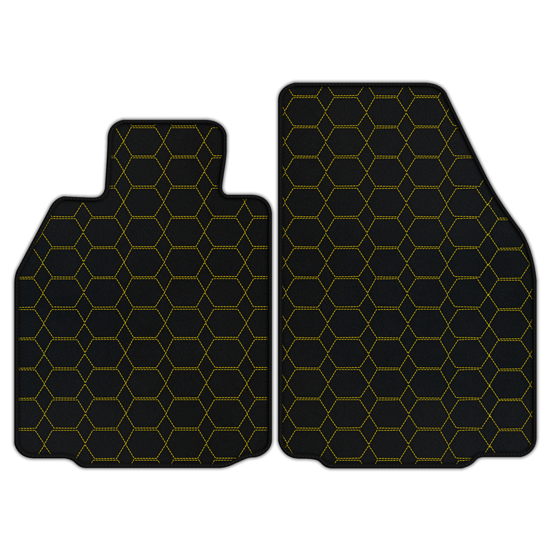 Customizable Leather Floor Mats with Hexagon Hex Pattern for Porsche 911 GT3 (997) 2006–2011