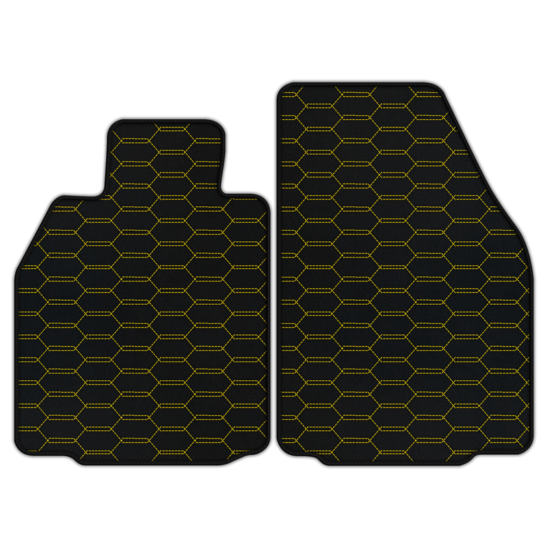 Customizable Leather Floor Mats with Interlaced Hex Pattern for Porsche 911 GT3 (997) 2006–2011
