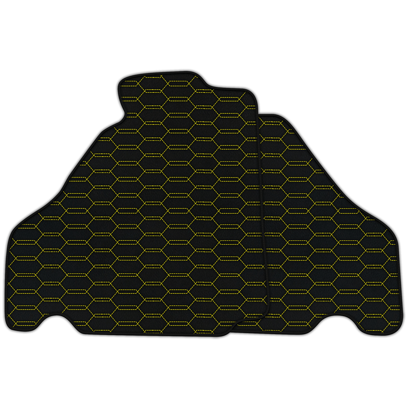 Customizable Leather Floor Mats with Interlaced Hex for Ferrari F430 (2004-2009)