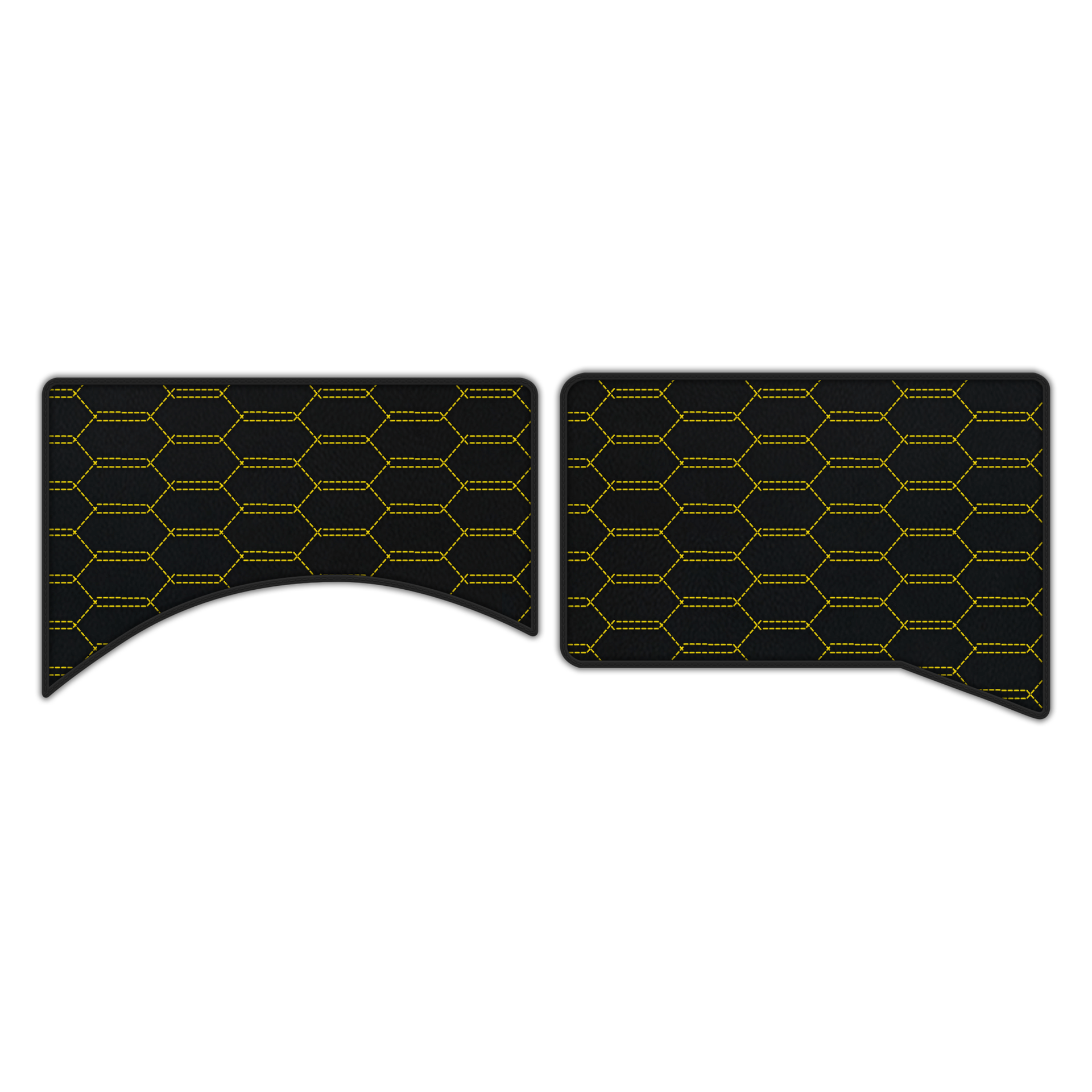 Customizable Leather Floor Mats for Ferrari Daytona SP3 - Hex Pattern