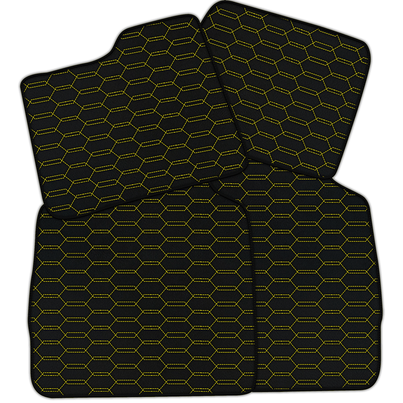 Customizable Interlaced Hex Pattern Floor Mats for Ferrari Purosangue (2023-2024)