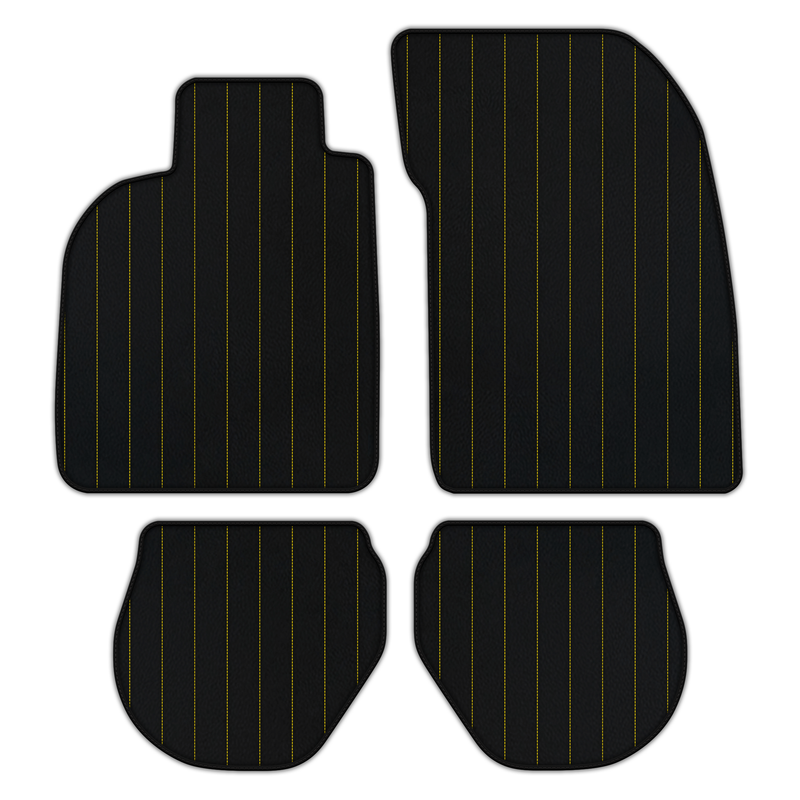 Customizable Leather Floor Mats with Line Pattern for Porsche 911 - 993 (1994-1998)