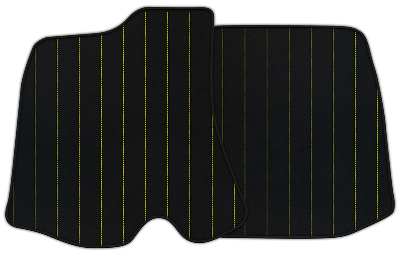 Customizable Leather Floor Mats with Line's Pattern for Ferrari Roma (2021–2024)