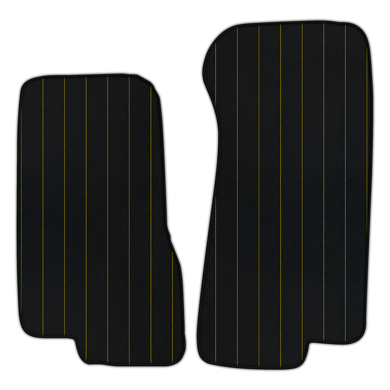 Customizable Leather Floor Mats with Line Pattern for Aston Martin DB7 (1994-2003) Coupe