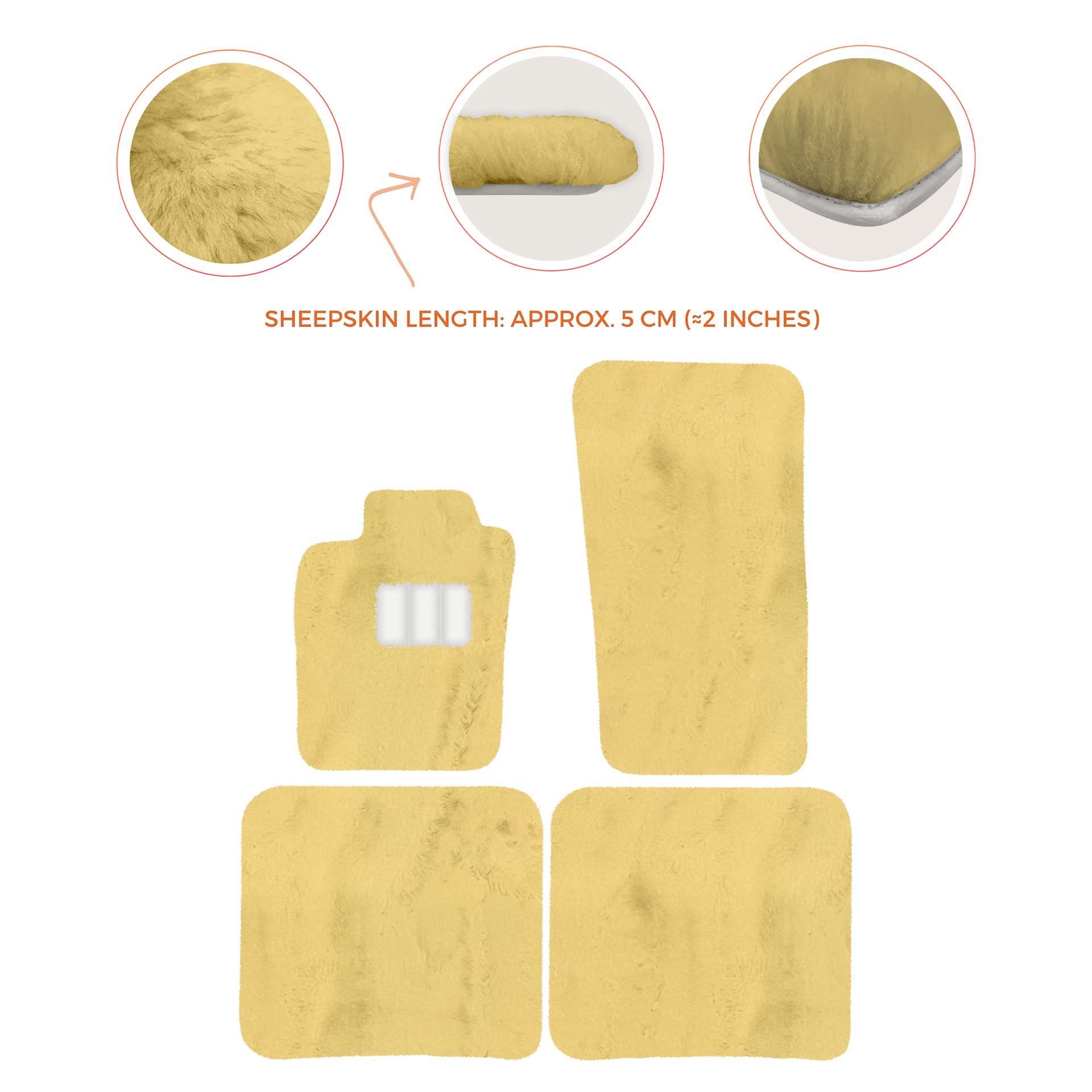 Premium Sheepskin Floor Mats for Bentley Bentayga (2015-2023)