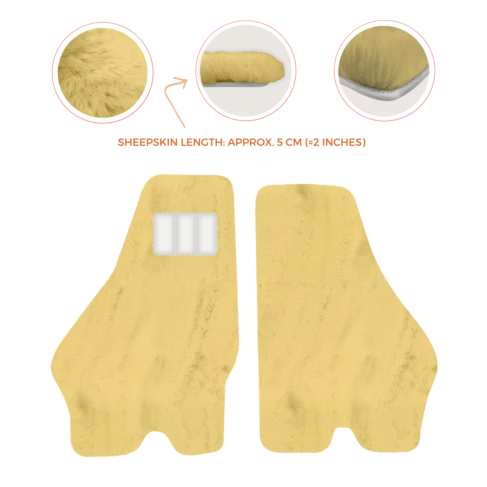 Luxury Sheepskin Floor Mats for Lamborghini Urus (2018-2026)