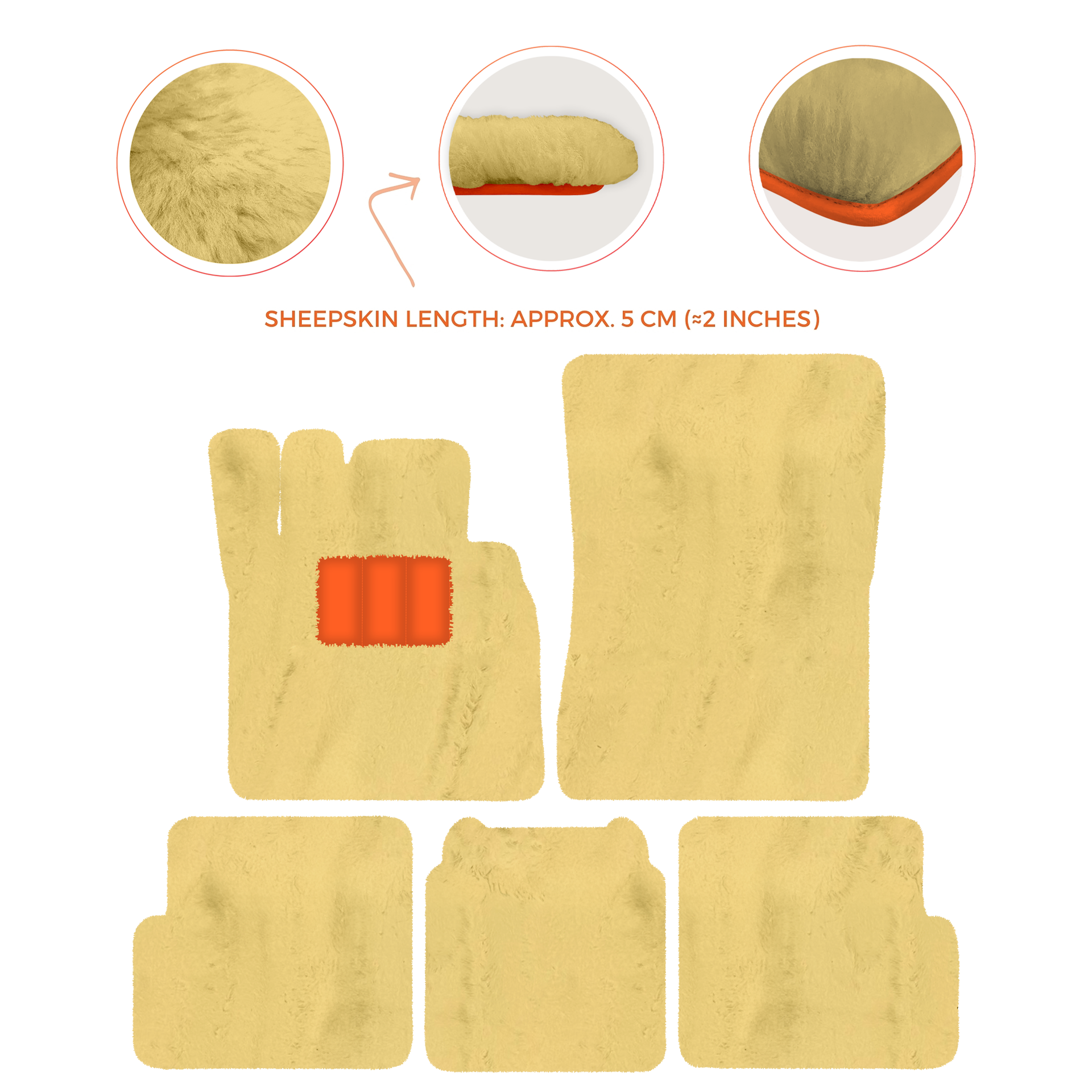 Premium Sheepskin Floor Mats for Ferrari 296 GTS (2022-2025)