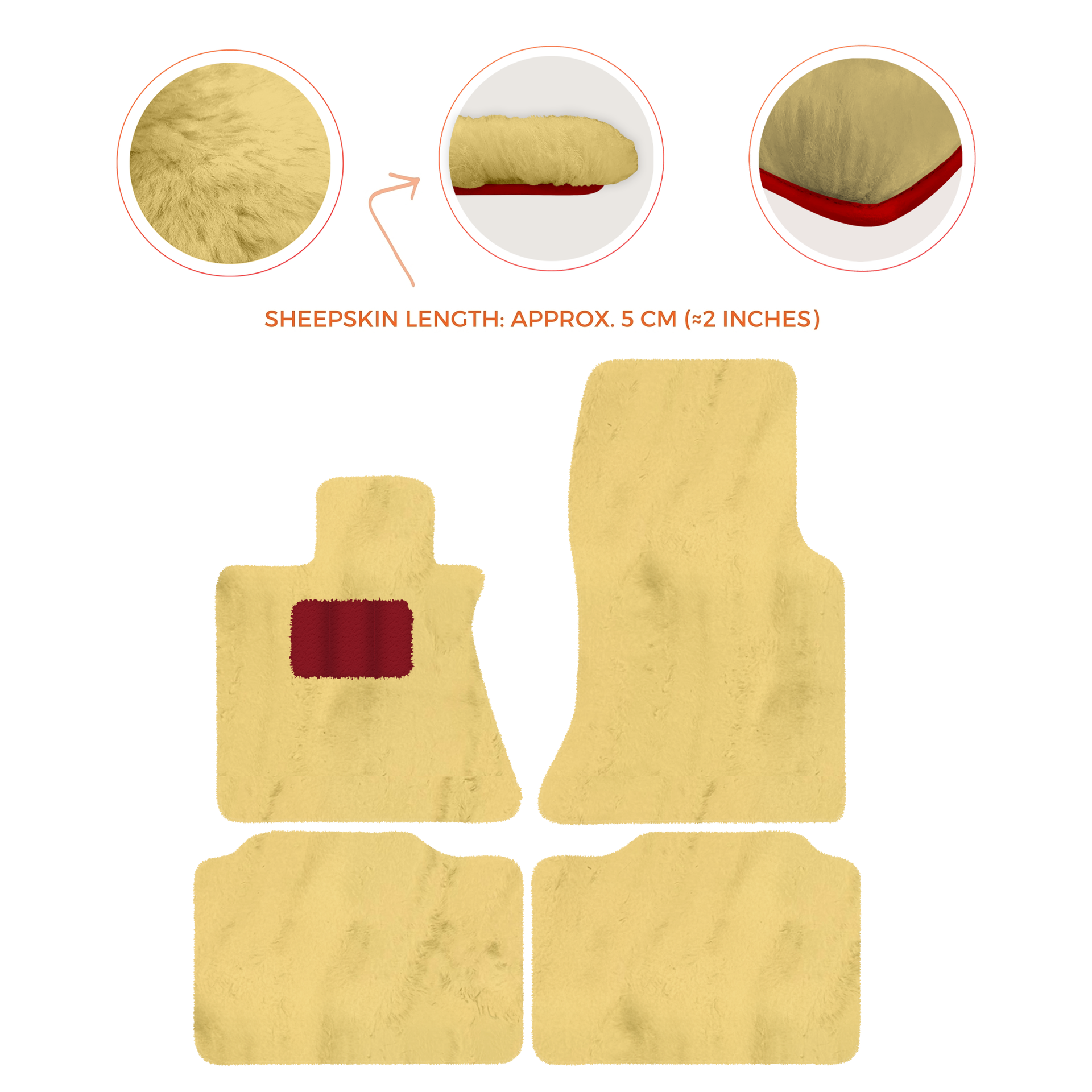 Premium Sheepskin Floor Mats for Rolls-Royce Phantom Sedan (2003-2016)