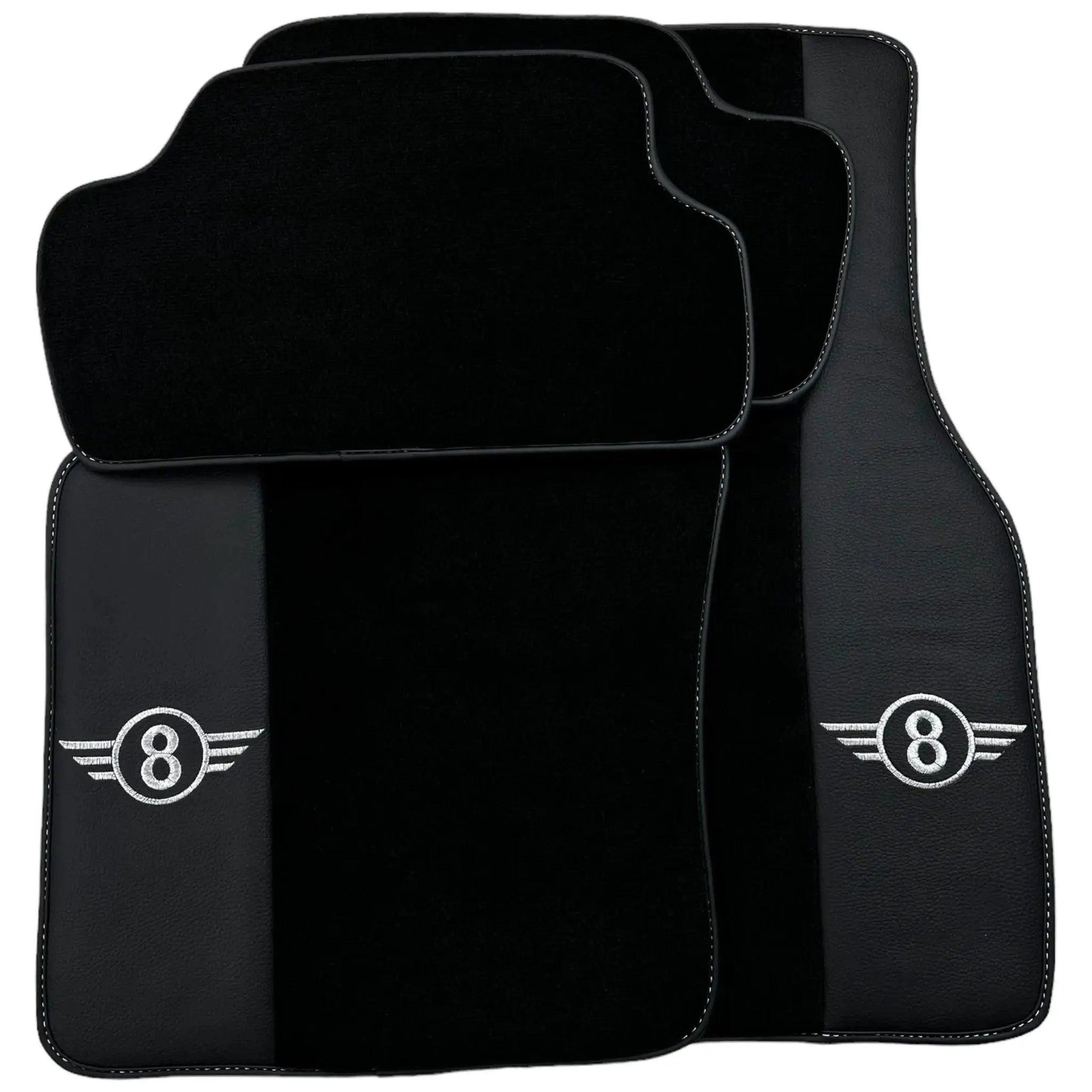 Black Floor Mats for Mini Cooper / One R53 (2001-2007) Cooper S with Leather - AutoWin