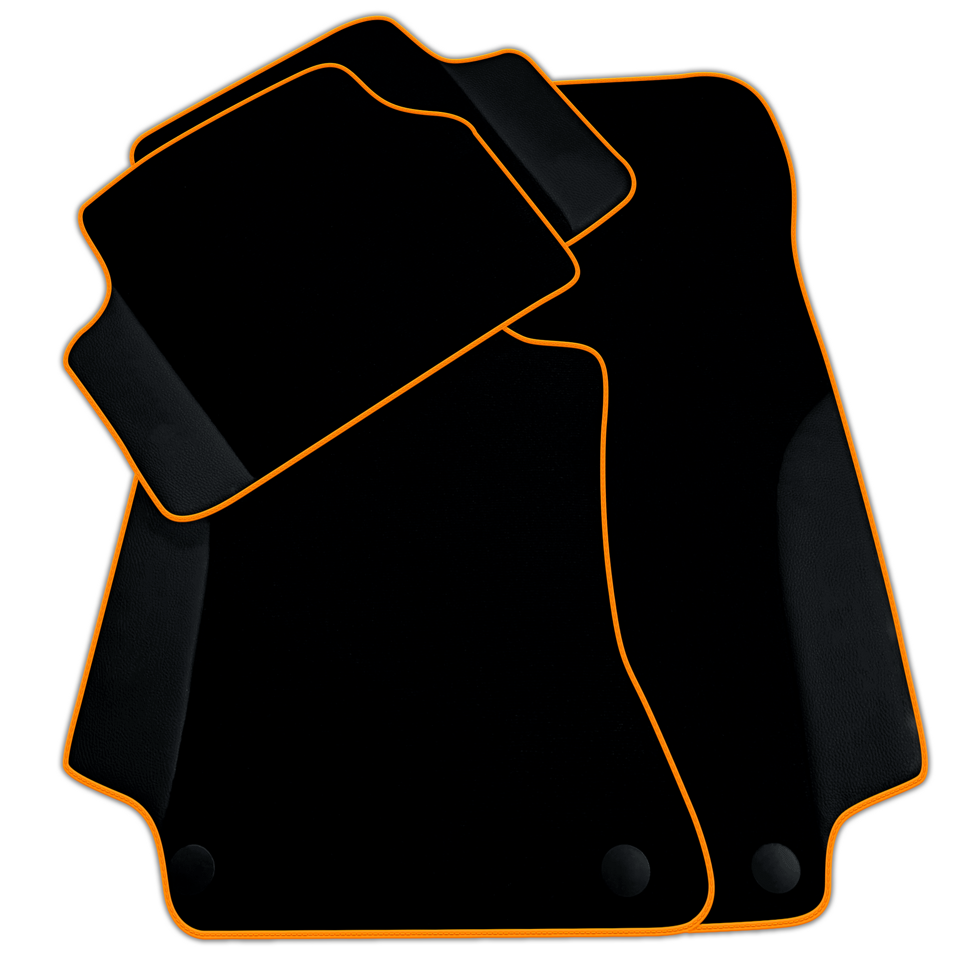 Customizable Black Floor Mats For Mercedes Benz CLK-Class C209 Coupe (2002-2009)