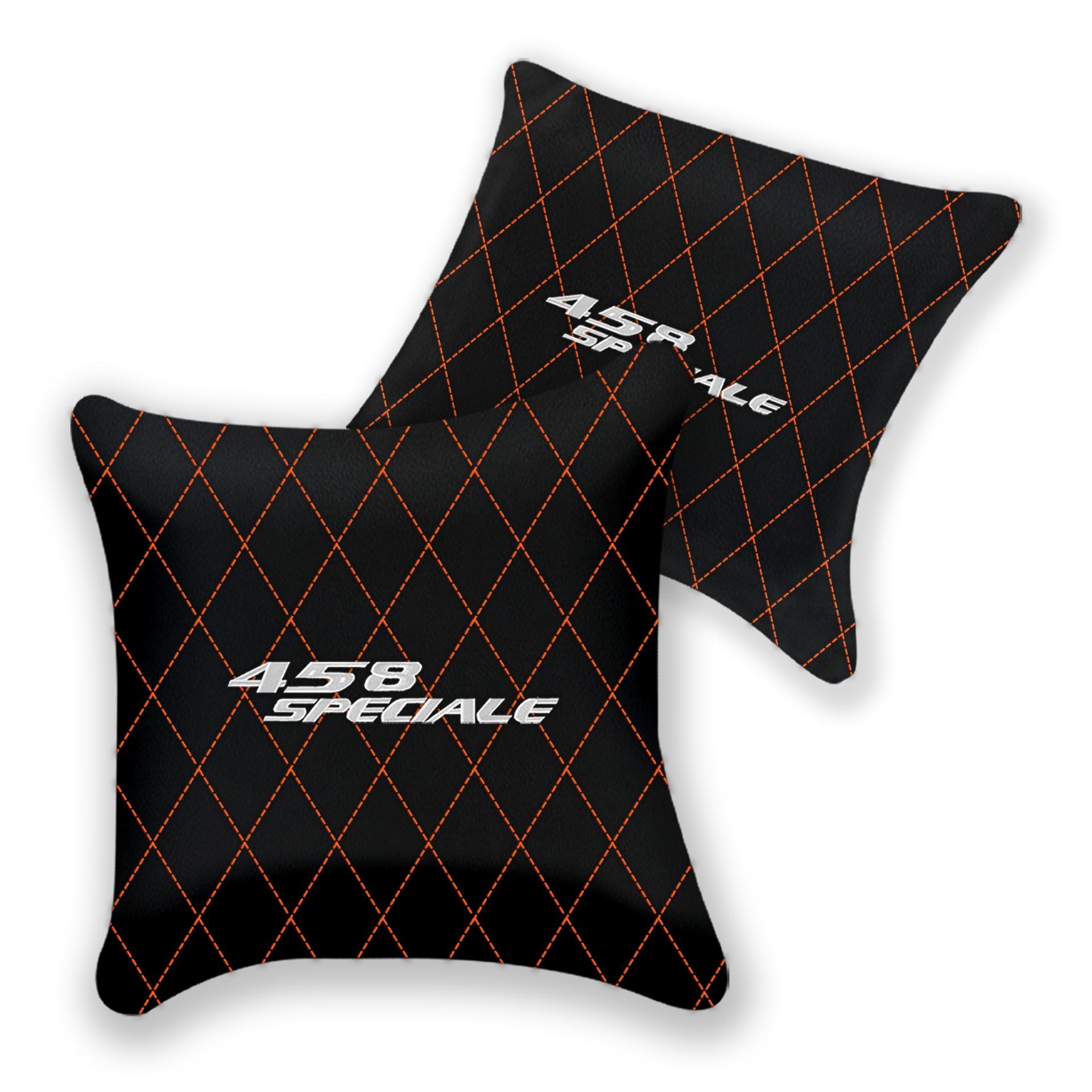 Custom Black Leather Pillows for Ferrari 458 Speciale (2012-2015)