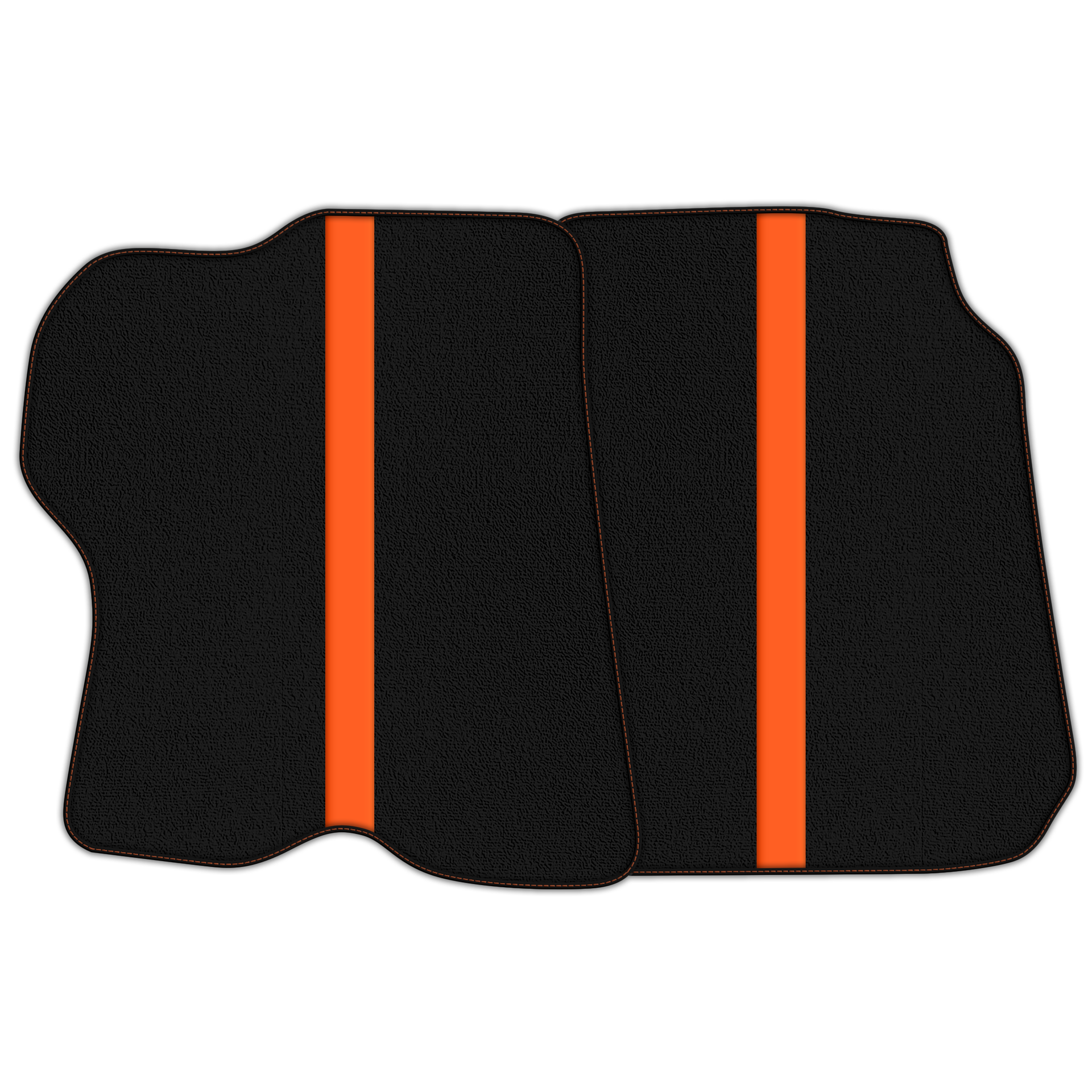 Black Floor Mats with Leather Line for Ferrari GTC4 Lusso (2016-2023) - Various Colors