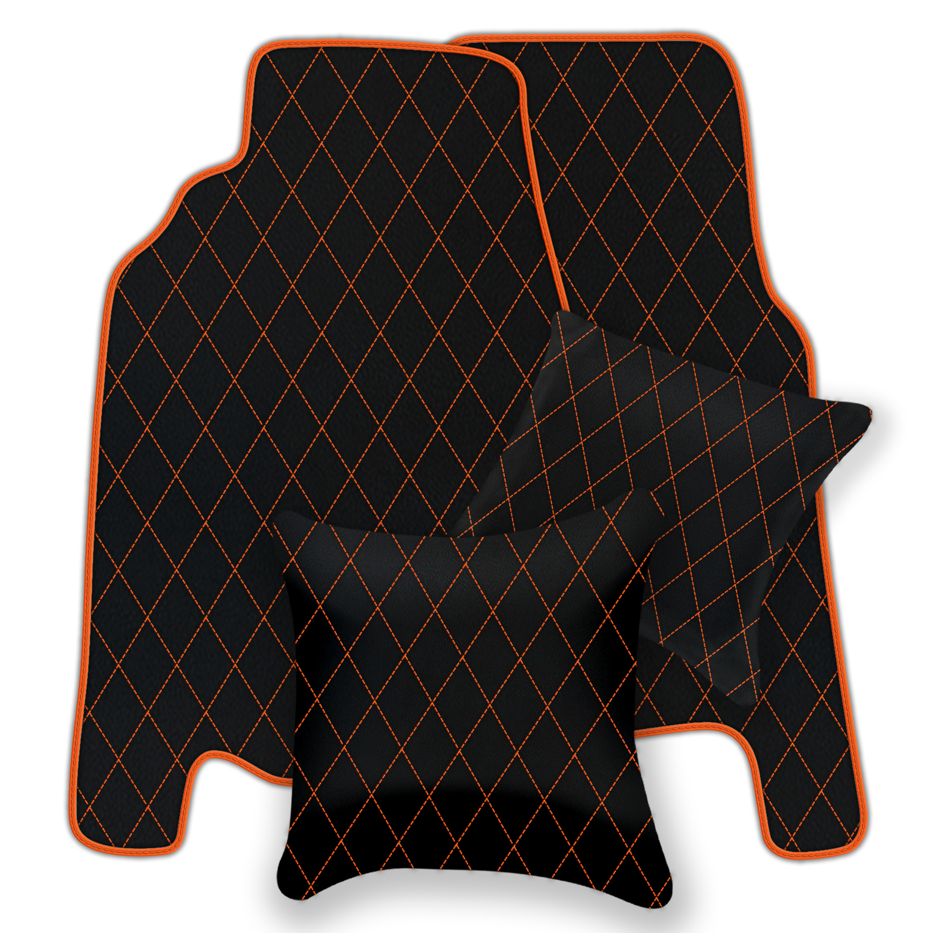 Premium Black Leather Floor Mats for Ferrari 458 Italia (2009-2015)