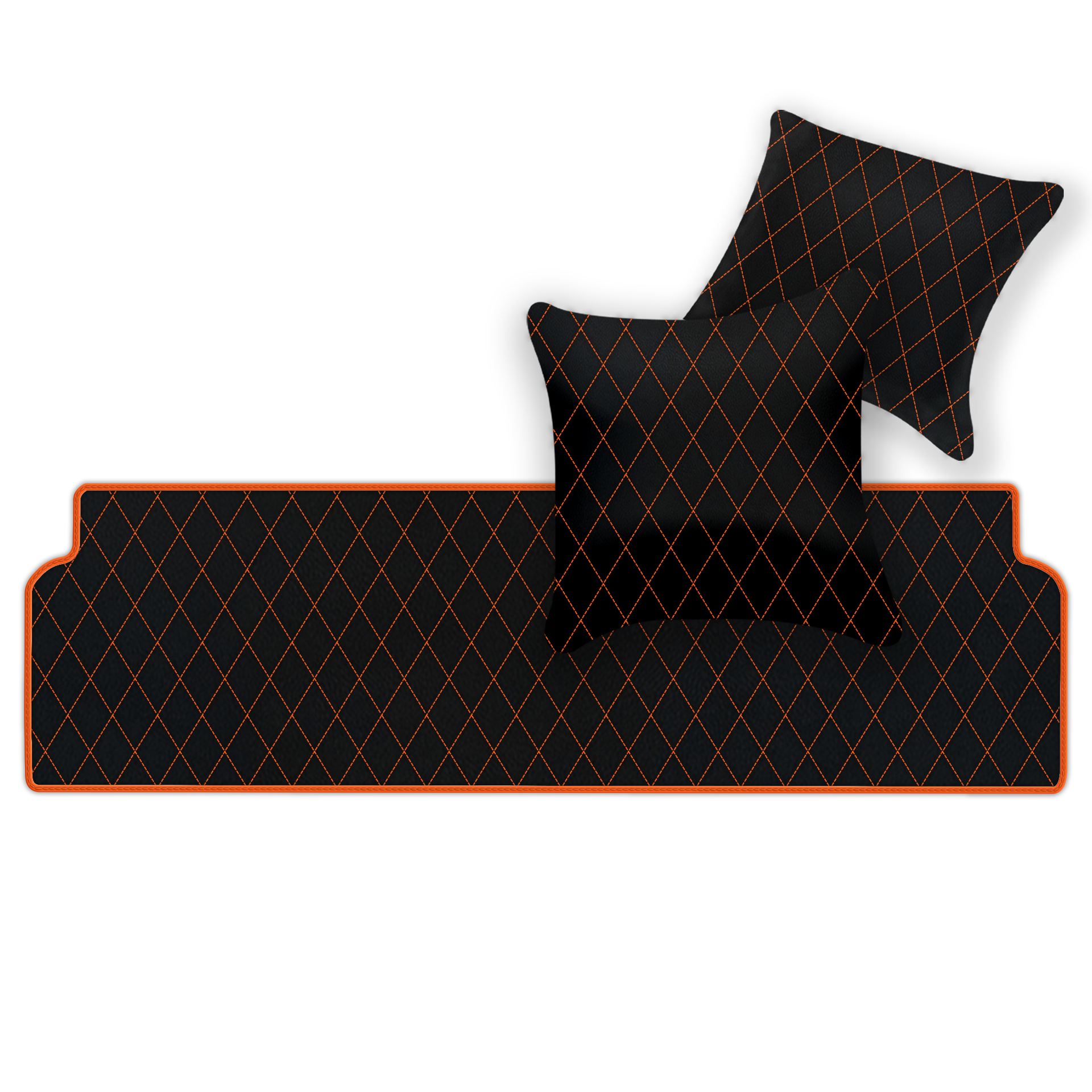 Premium Black Leather Floor Mats for Ferrari Mondial (1980-1993)