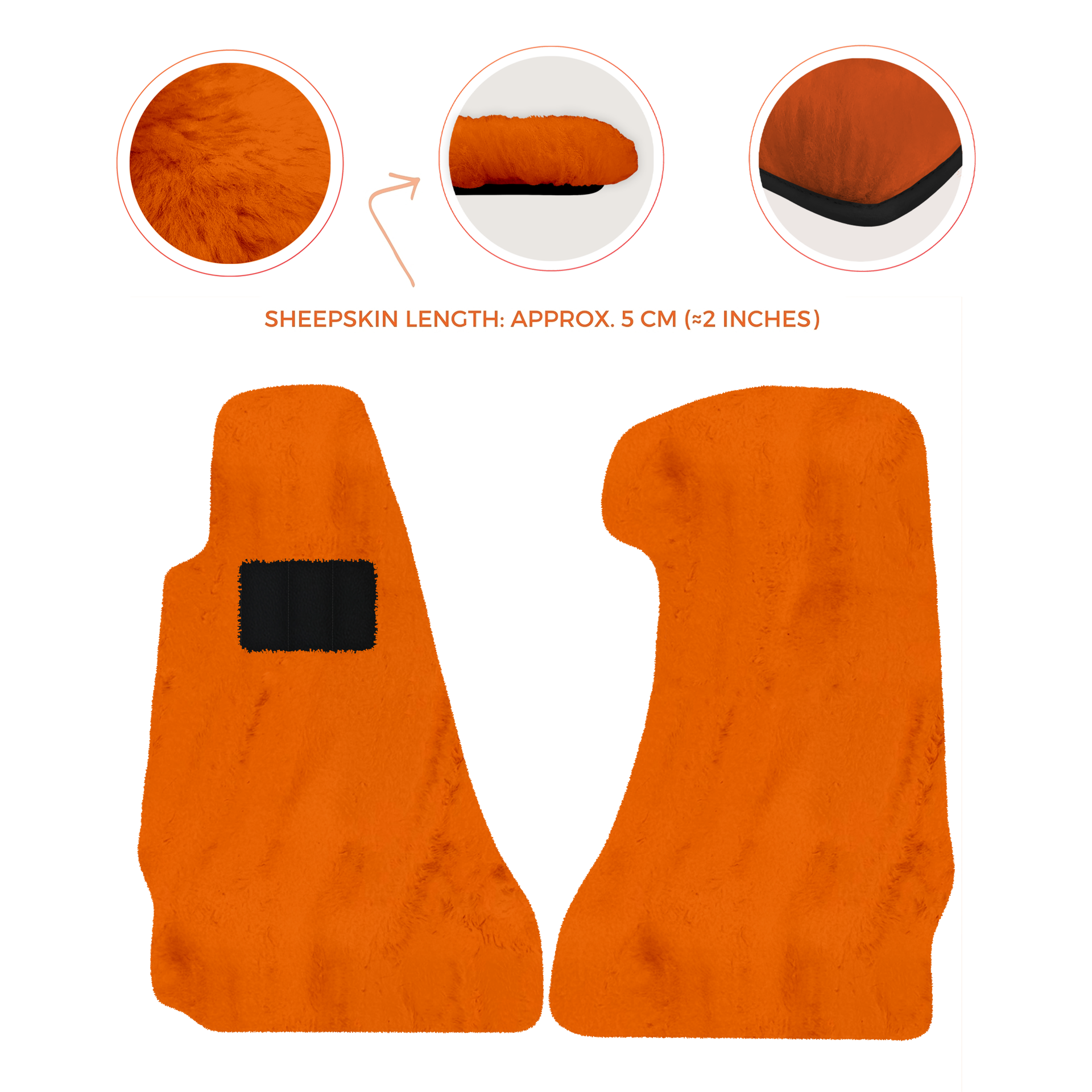 Premium Sheepskin Floor Mats for Aston Martin V8 Vantage (2006-2017)