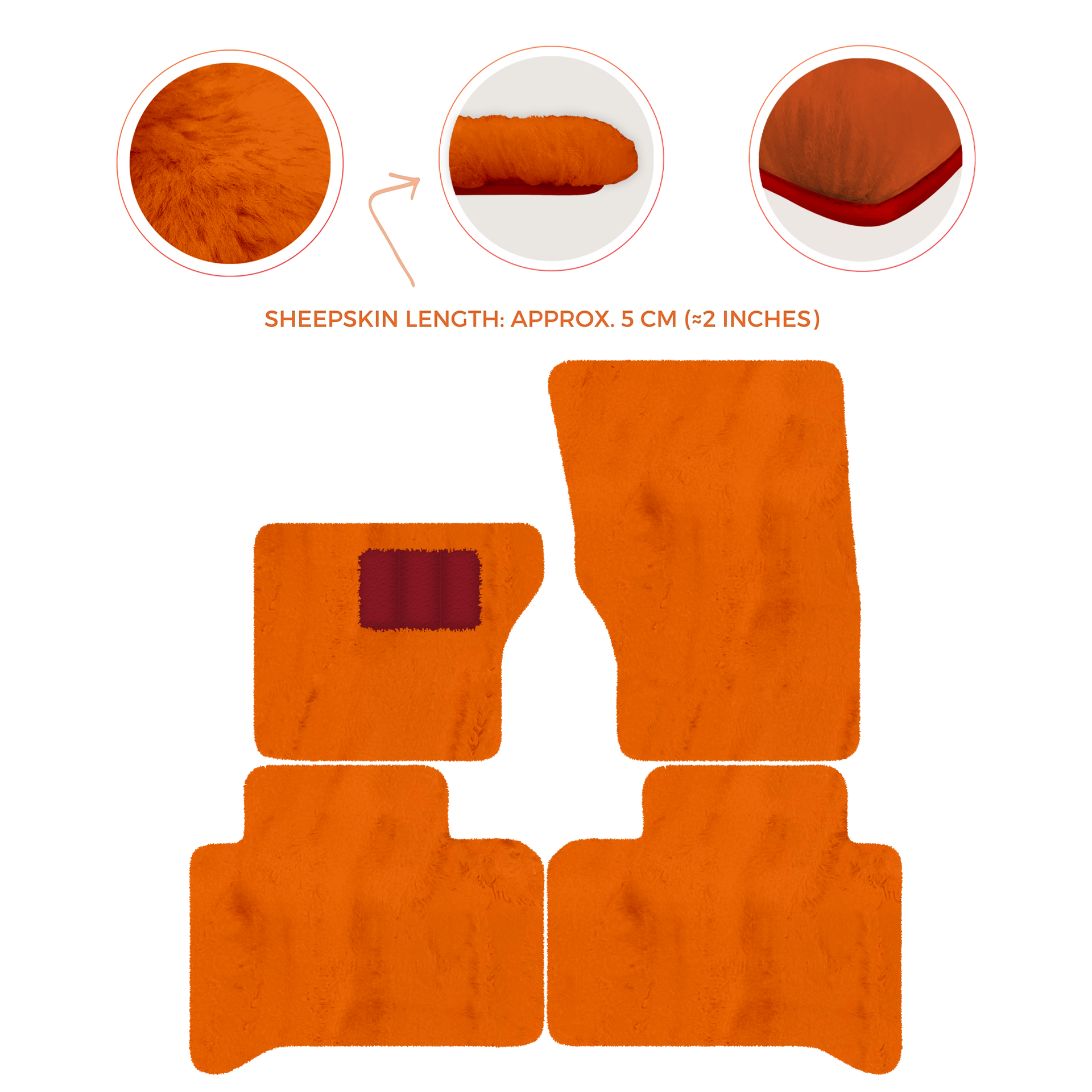 Luxurious Premium Sheepskin Floor Mats for Range Rover (2012-2022)