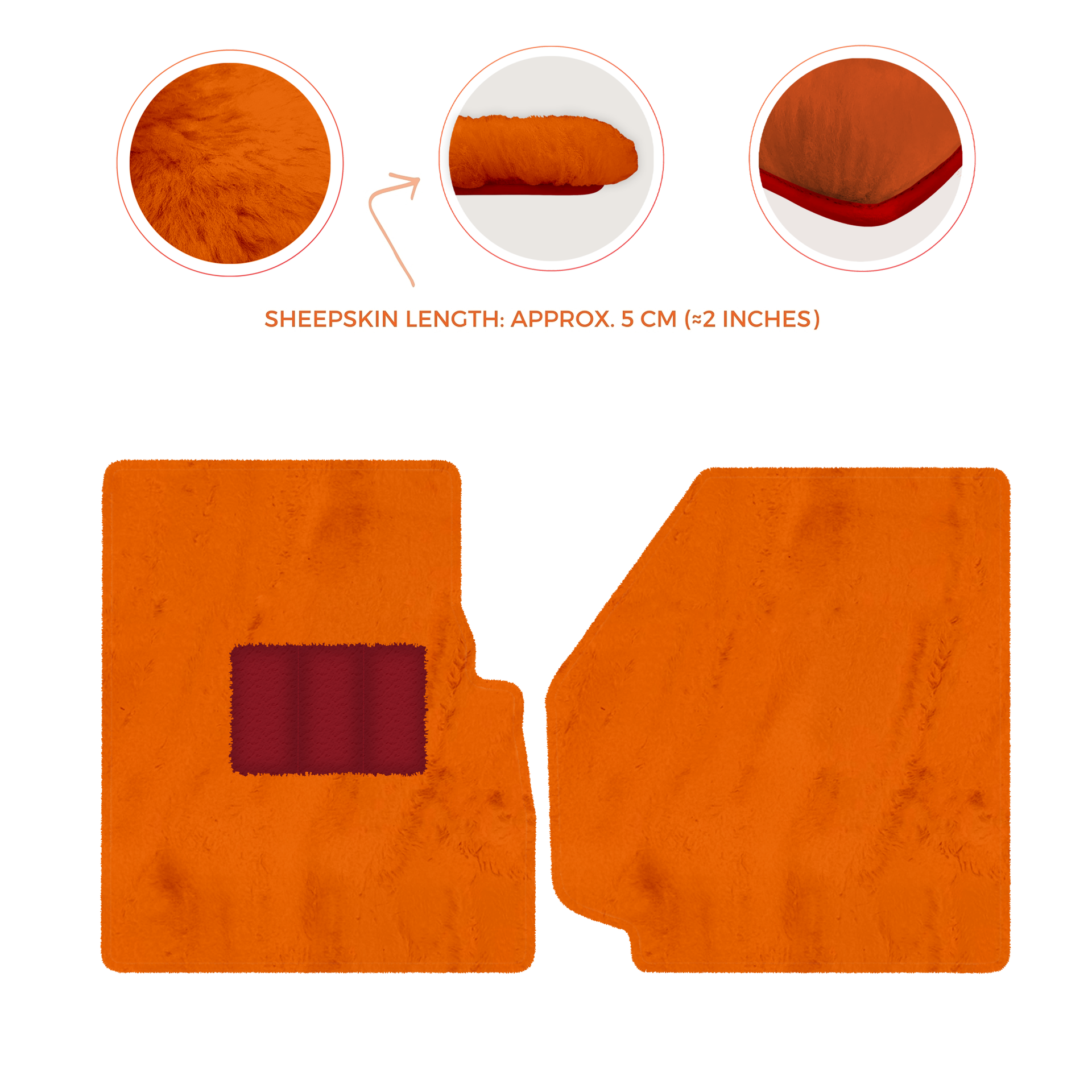 Premium Sheepskin Floor Mats for Land Rover Discovery (2004-2009)