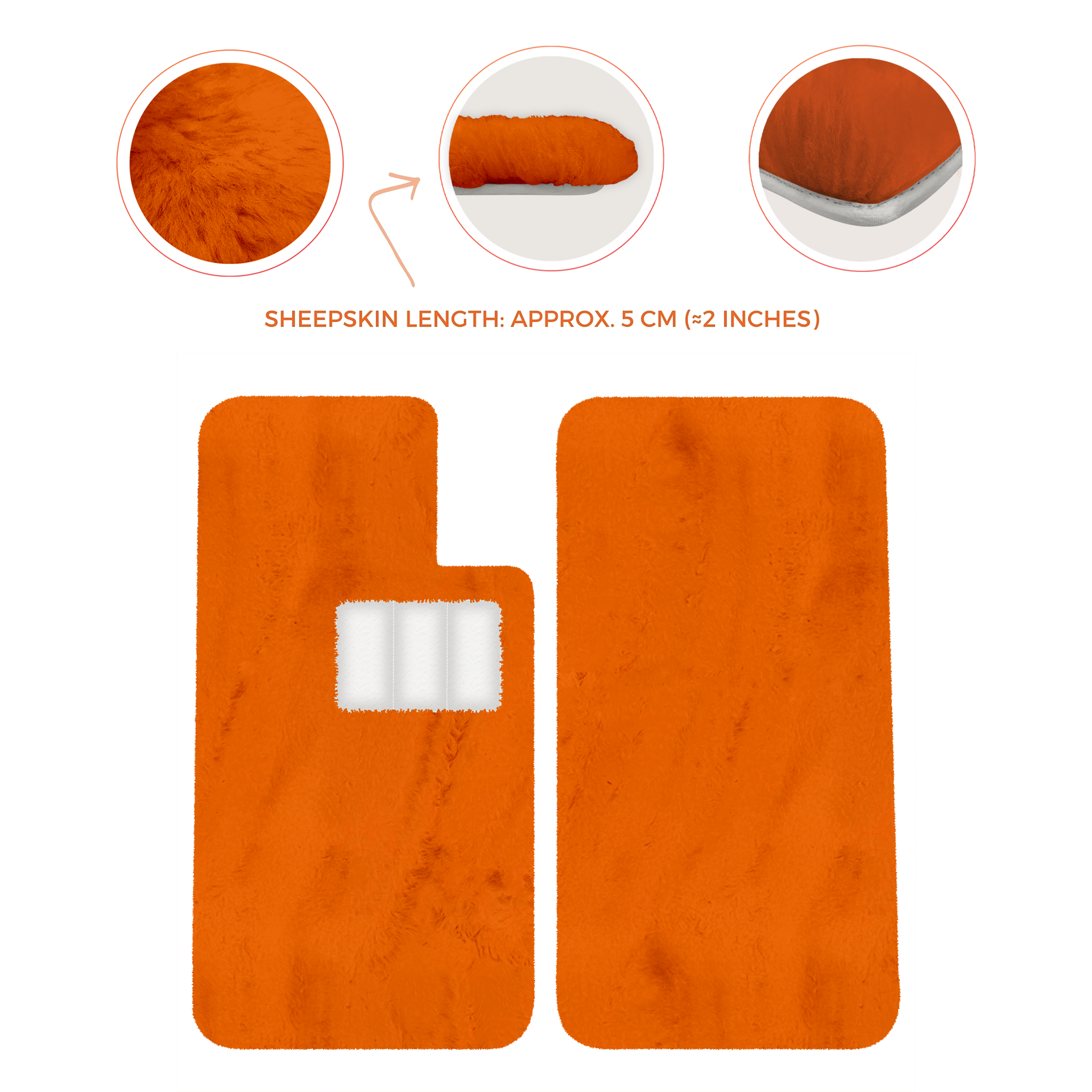 Premium Sheepskin Floor Mats for Aston Martin V8 Virage (1989-1995) Coupe