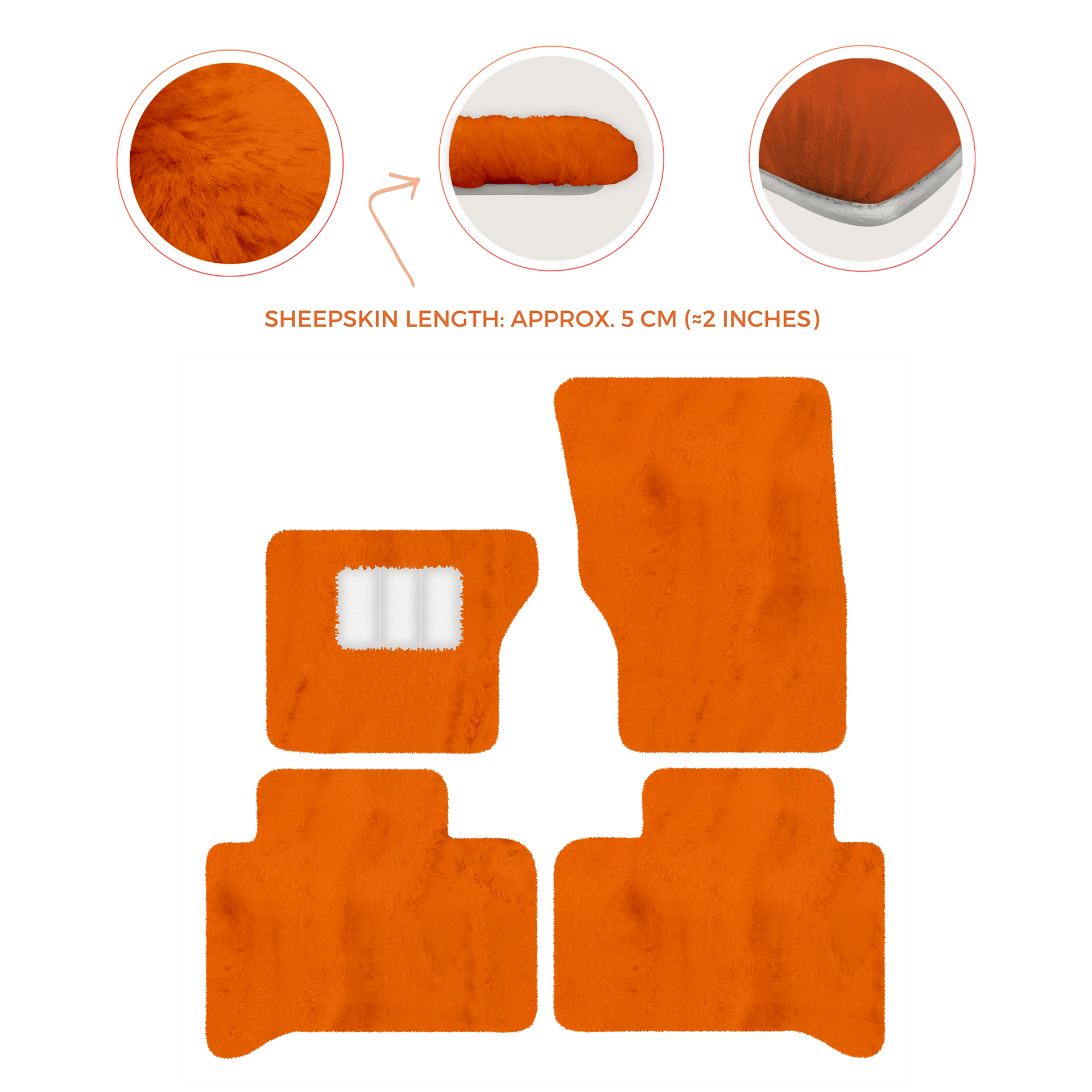 Luxury Sheepskin Floor Mats for Range Rover Velar (2017-2024)