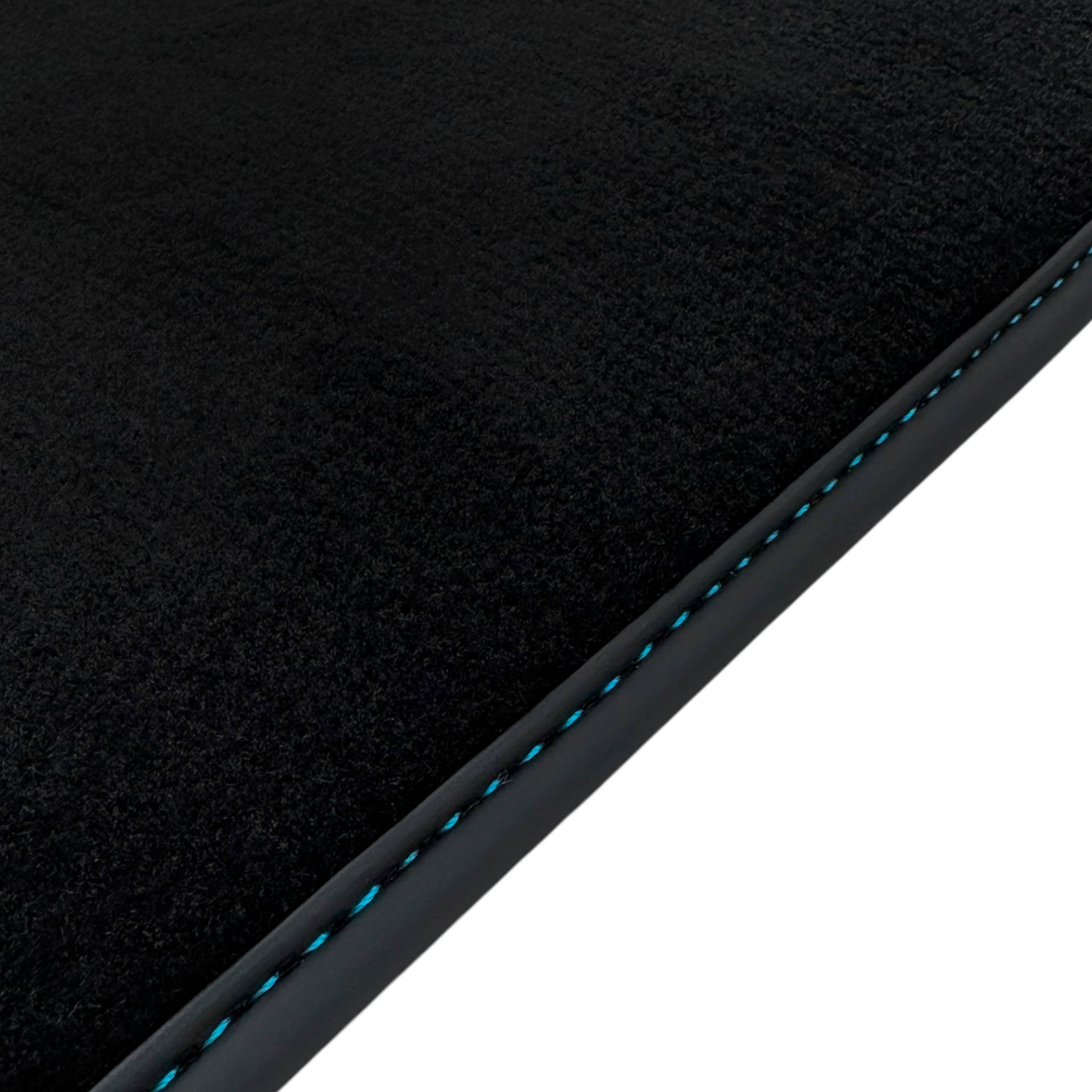 Black Floor Mats for Lamborghini Aventador SVJ with Alcantara Leather