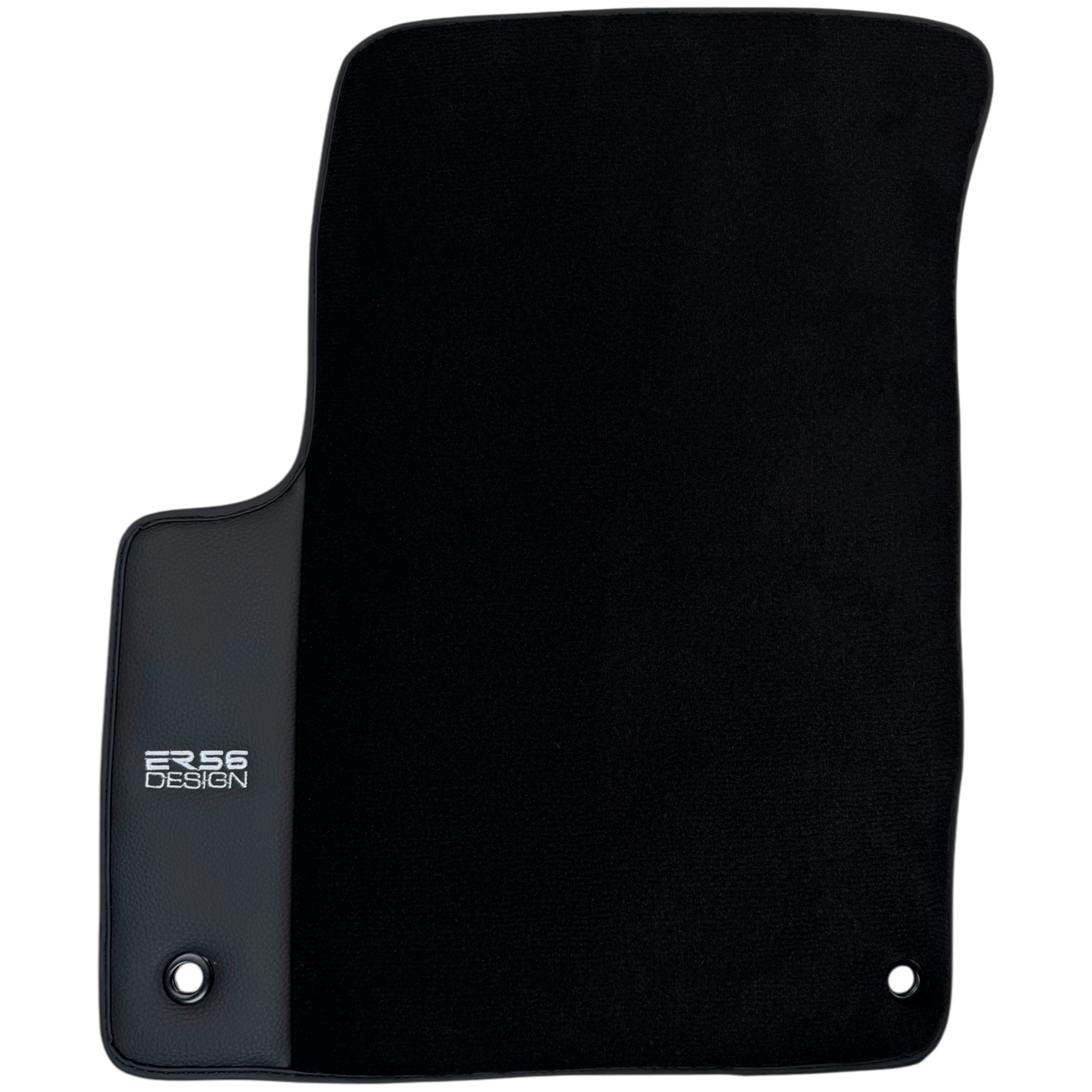 ER56 Design Black Floor Mats for Chevrolet Aveo T300 (2012-2020) with Leather
