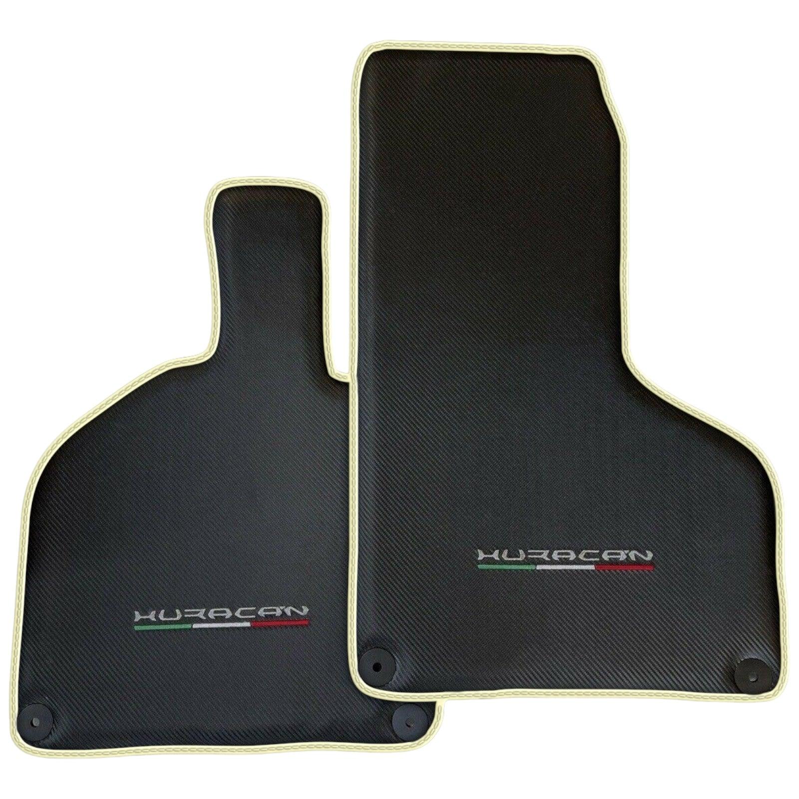 Carbon Fiber Floor Mats for Lamborghini Huracan | Various Trim Colors