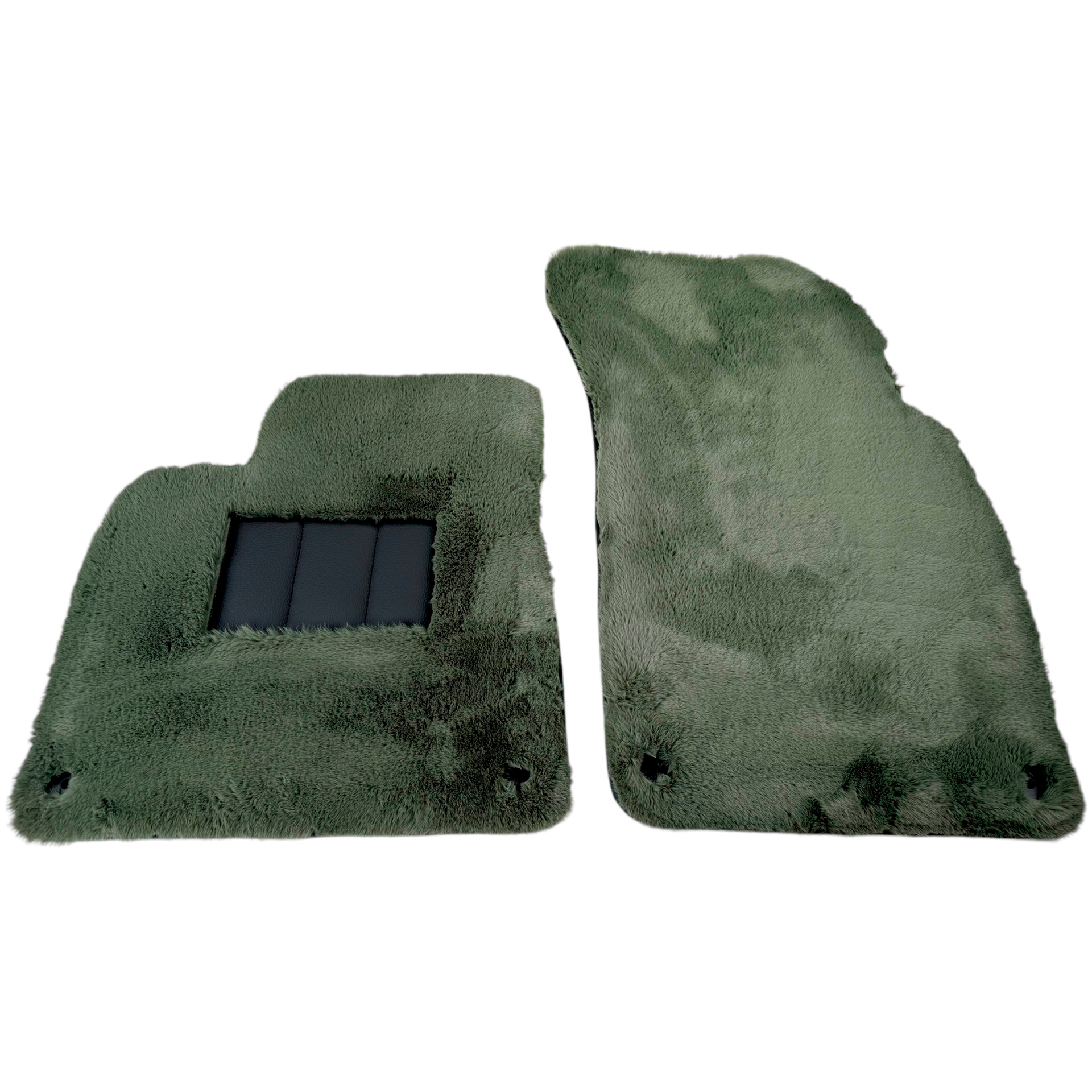 Genuine Light Green Sheepskin Floor Mats Bentley Arnage Green Label (1998-2009)