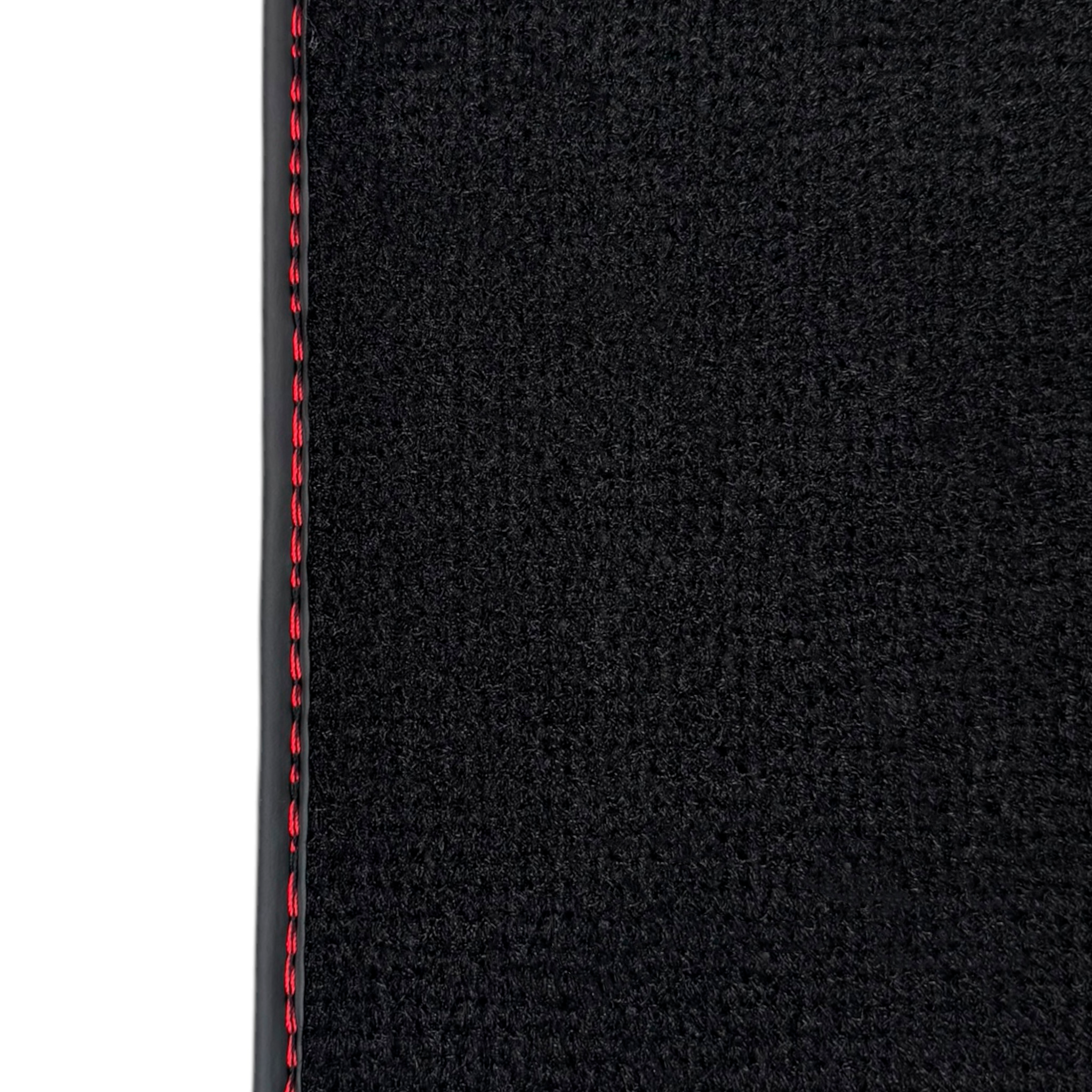 Black Floor Mats for Ferrari 488 Spider (2016-2022) with Alcantara | Red Sewing