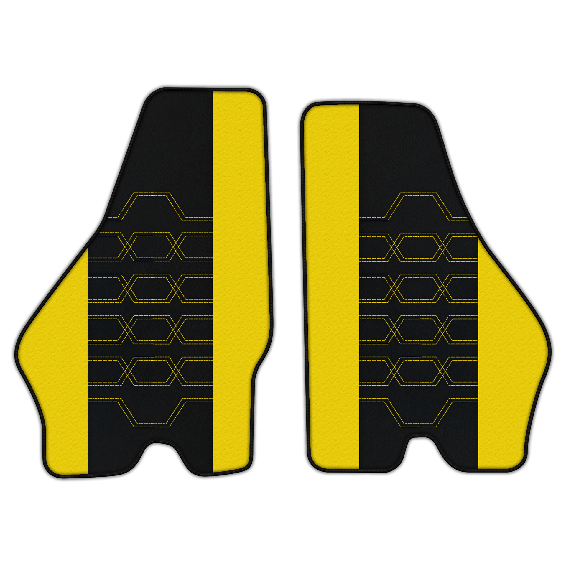 Customizable Leather Floor Mats with AW21 Pattern for Lamborghini Jalpa (1981-1988) - AutoWin