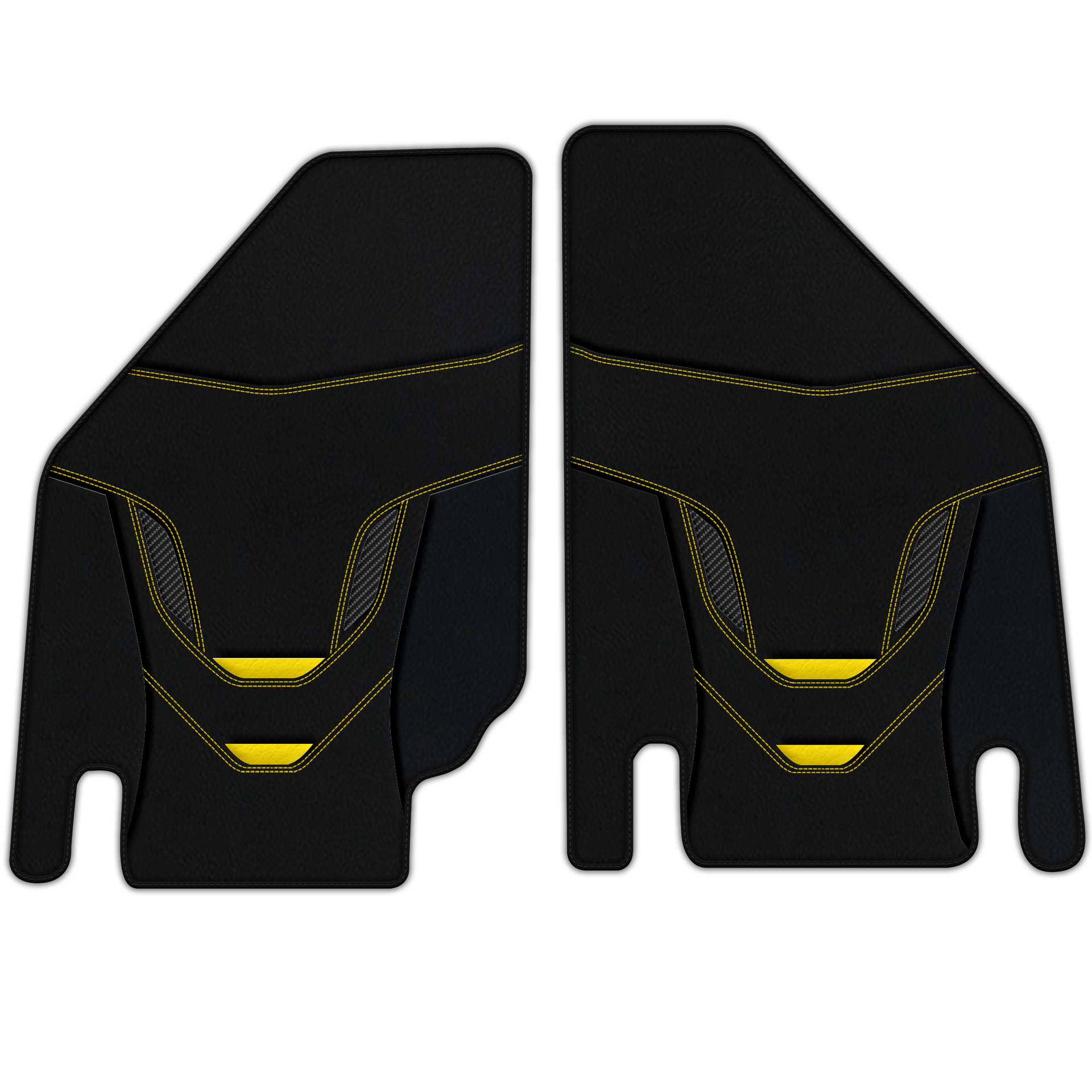 Custom Leather Floor Mats for Lamborghini Countach - AW25 Pattern