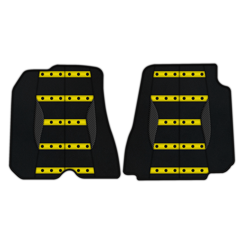 Customizable Leather Floor Mats with AW22 Pattern for Ferrari F12 Berlinetta (2012-2022)