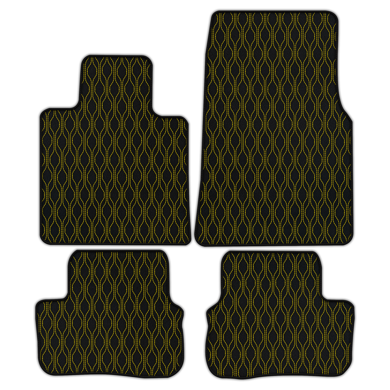 Customizable Leather Floor Mats with AW10 Pattern for Rolls Royce Spectre (2023-2024)
