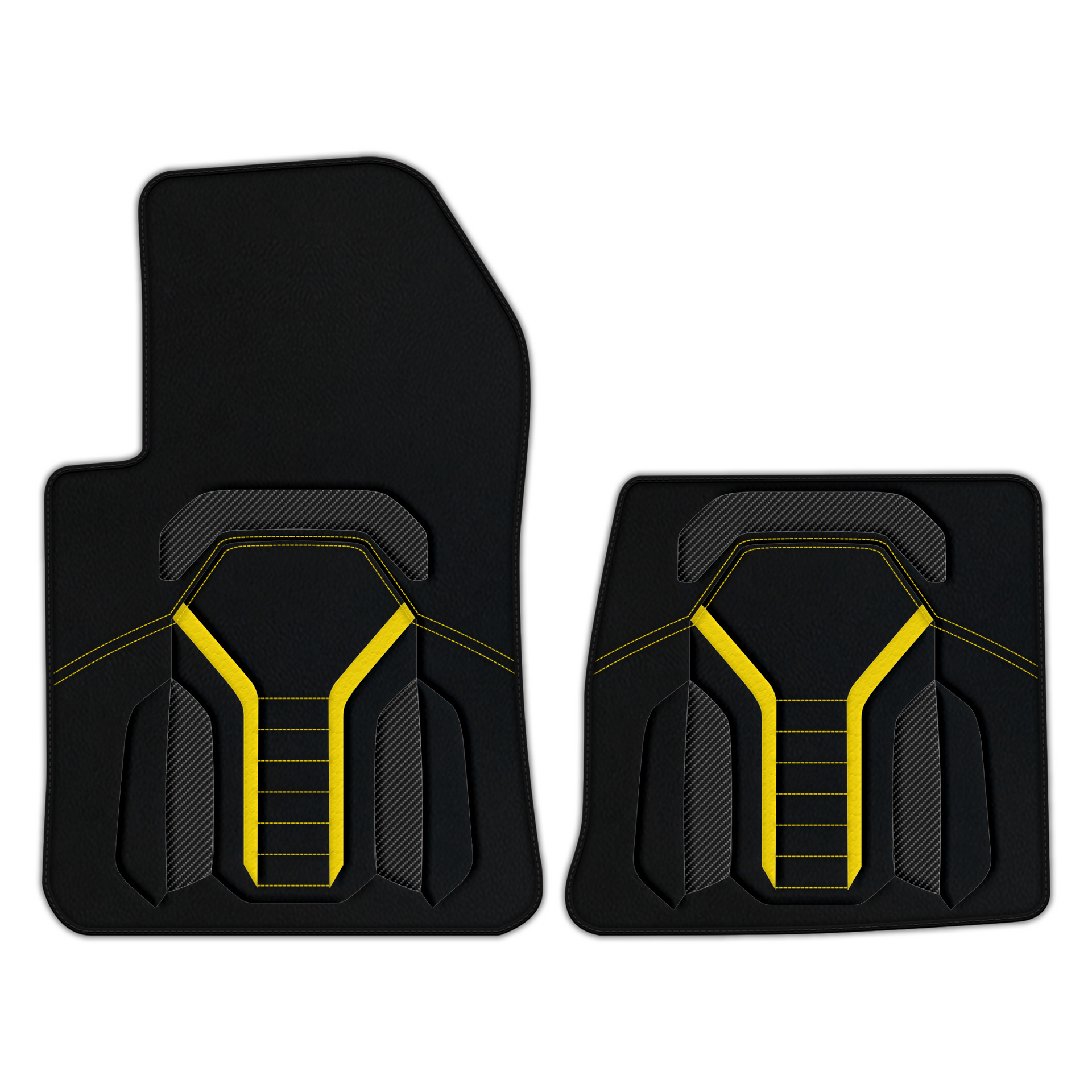 Customizable Leather Floor Mats with AW23 Pattern for Ferrari 599