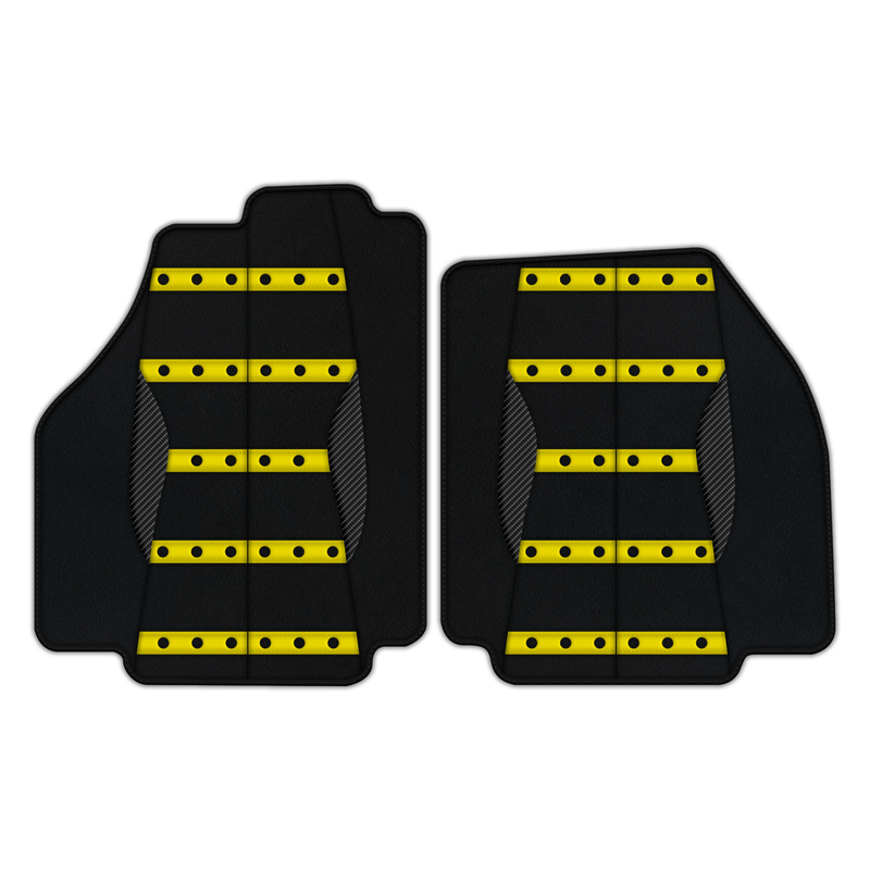 Customizable Leather Floor Mats with AW22 Pattern for Ferrari F8 Spider (2019-2023)