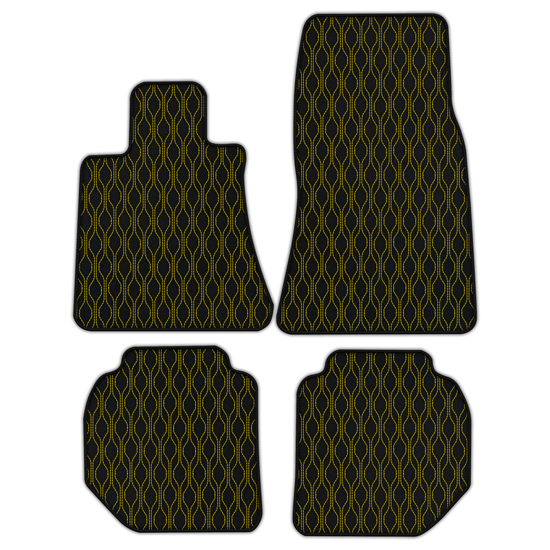 Customizable Leather Floor Mats with AW10 Pattern for Rolls Royce Ghost Series II (2021–2024)